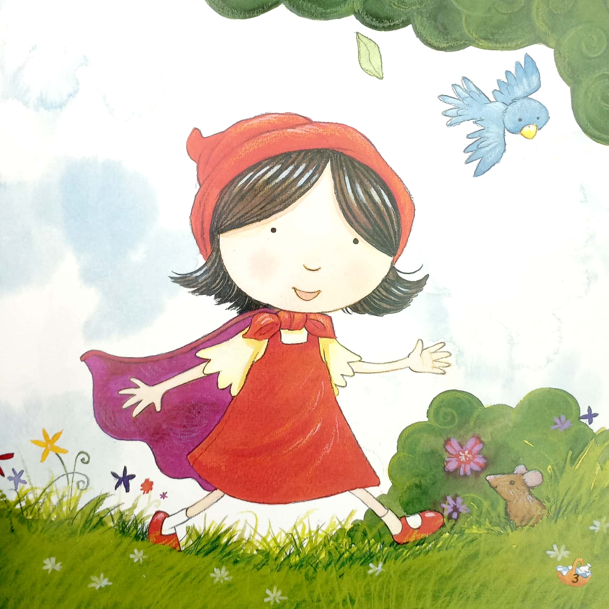 truyện cổ tích nổi tiếng (song ngữ việt anh) - little red riding hood - cô bé quàng khăn đỏ (tái bản 2023)
