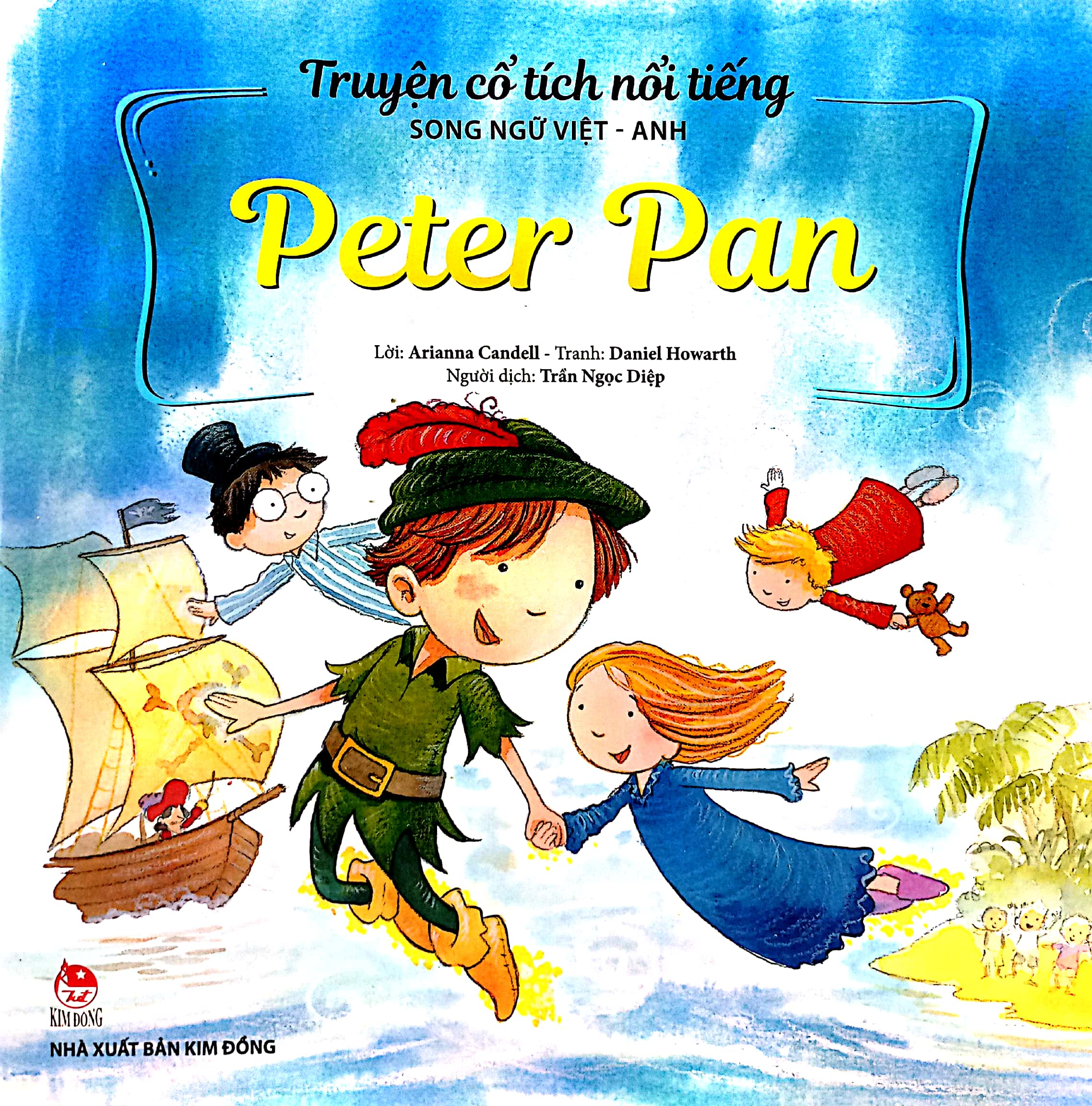 truyện cổ tích nổi tiếng (song ngữ việt anh) - peter pan (tái bản 2023)