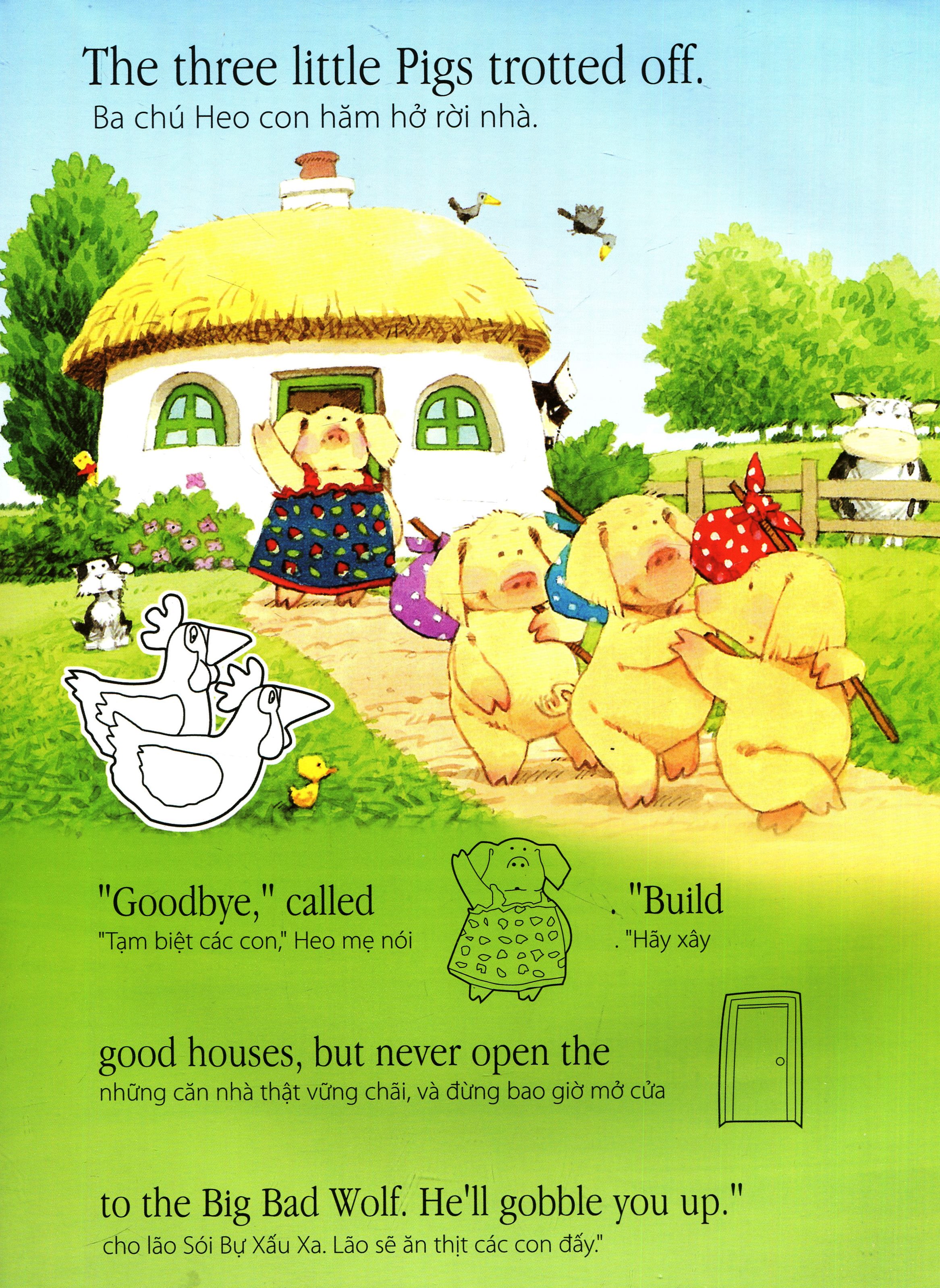 truyện cổ tích nổi tiếng thế giới - ba chú heo con (tái bản 2020)
