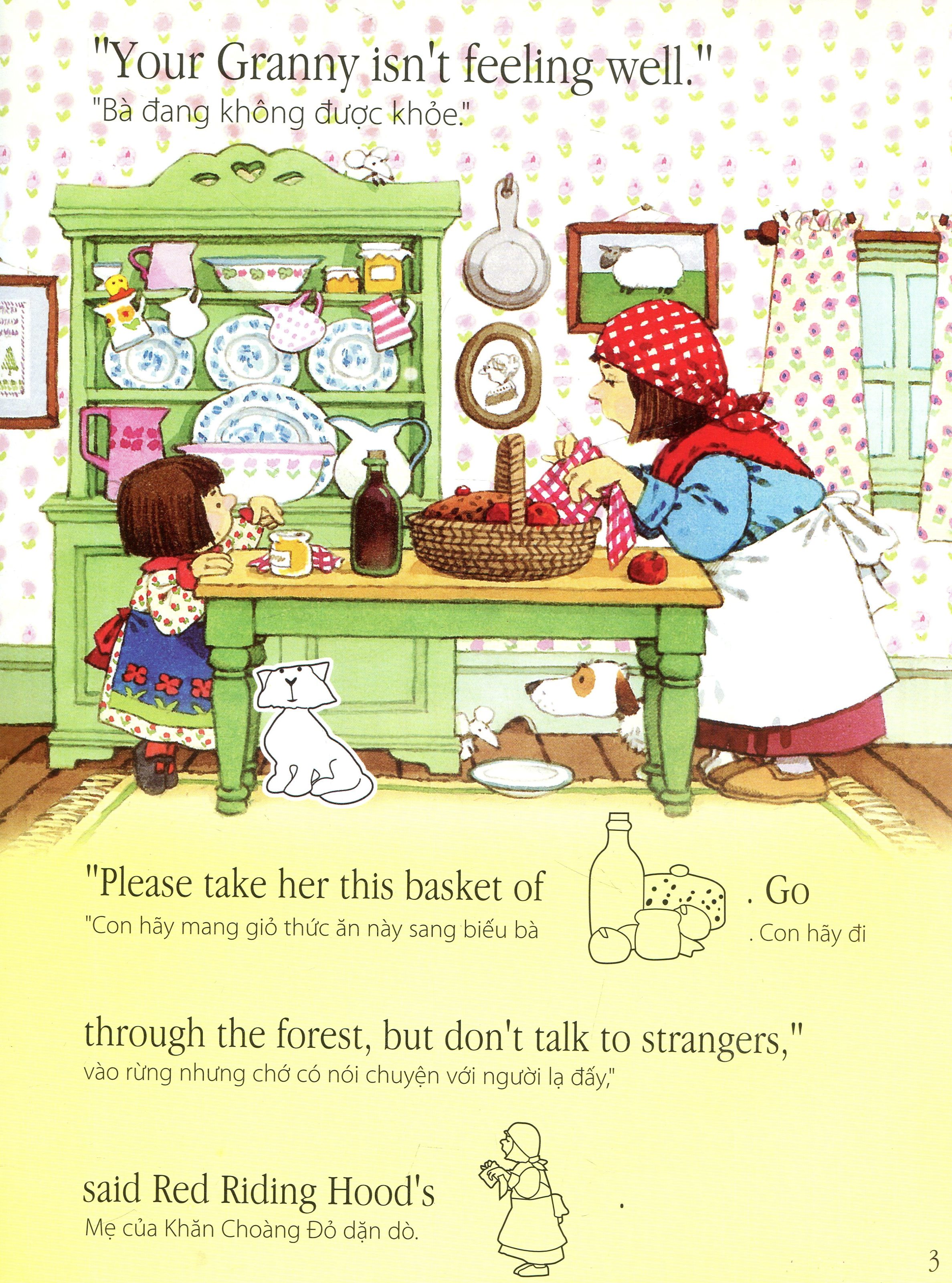 truyện cổ tích nổi tiếng thế giới - cô bé khăn choàng đỏ (tái bản 2020)