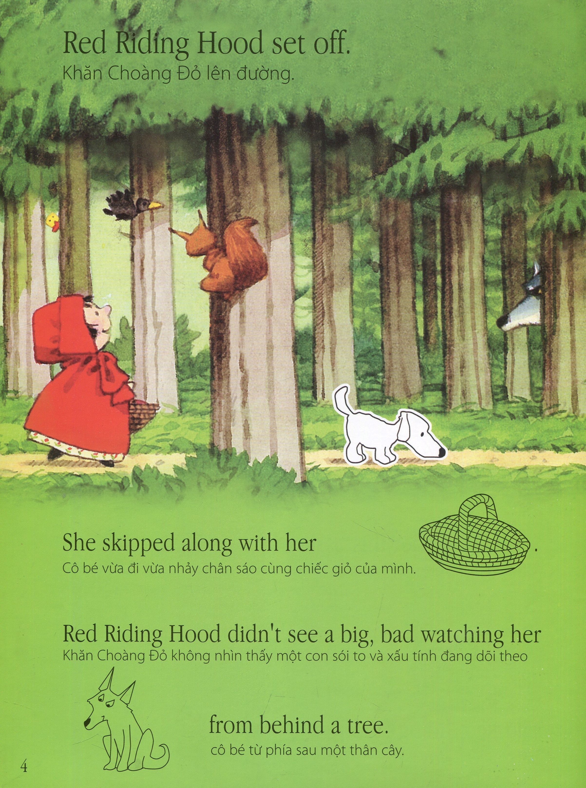 truyện cổ tích nổi tiếng thế giới - cô bé khăn choàng đỏ (tái bản 2020)