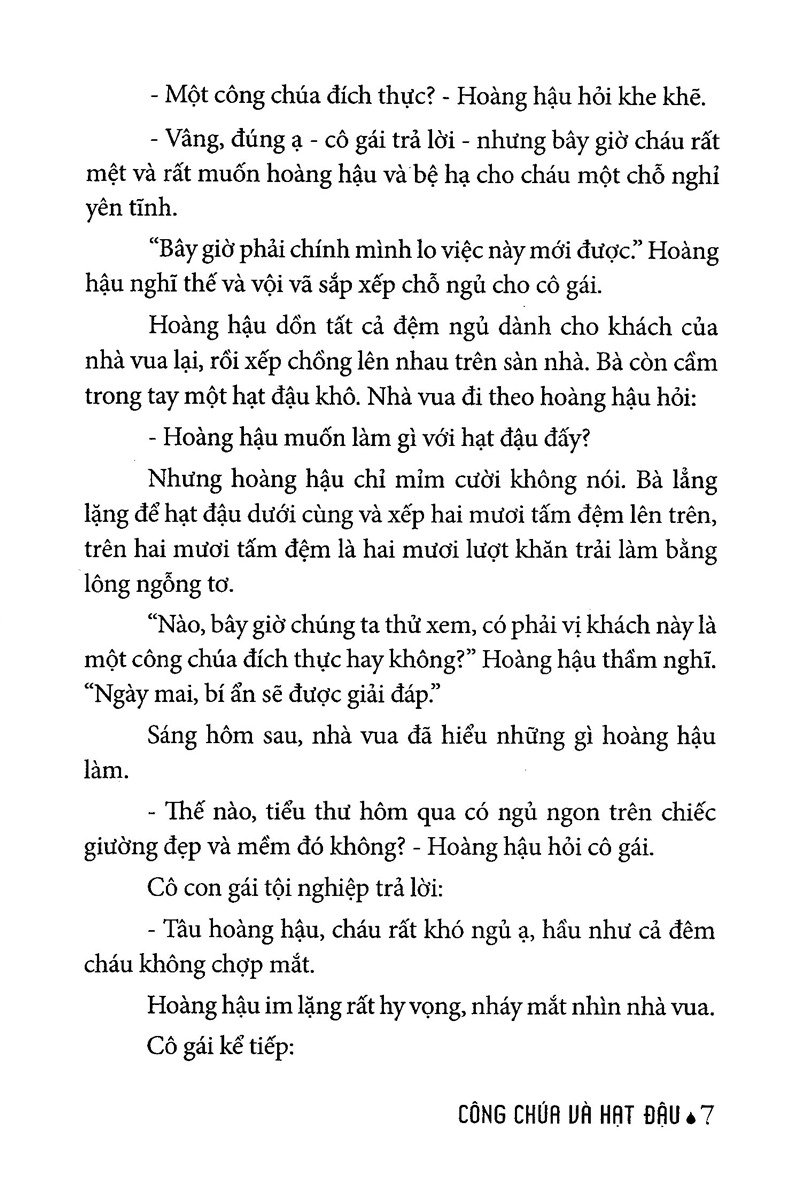 truyện cổ tích thế giới chọn lọc - công chúa và hạt đậu (tái bản 2025)