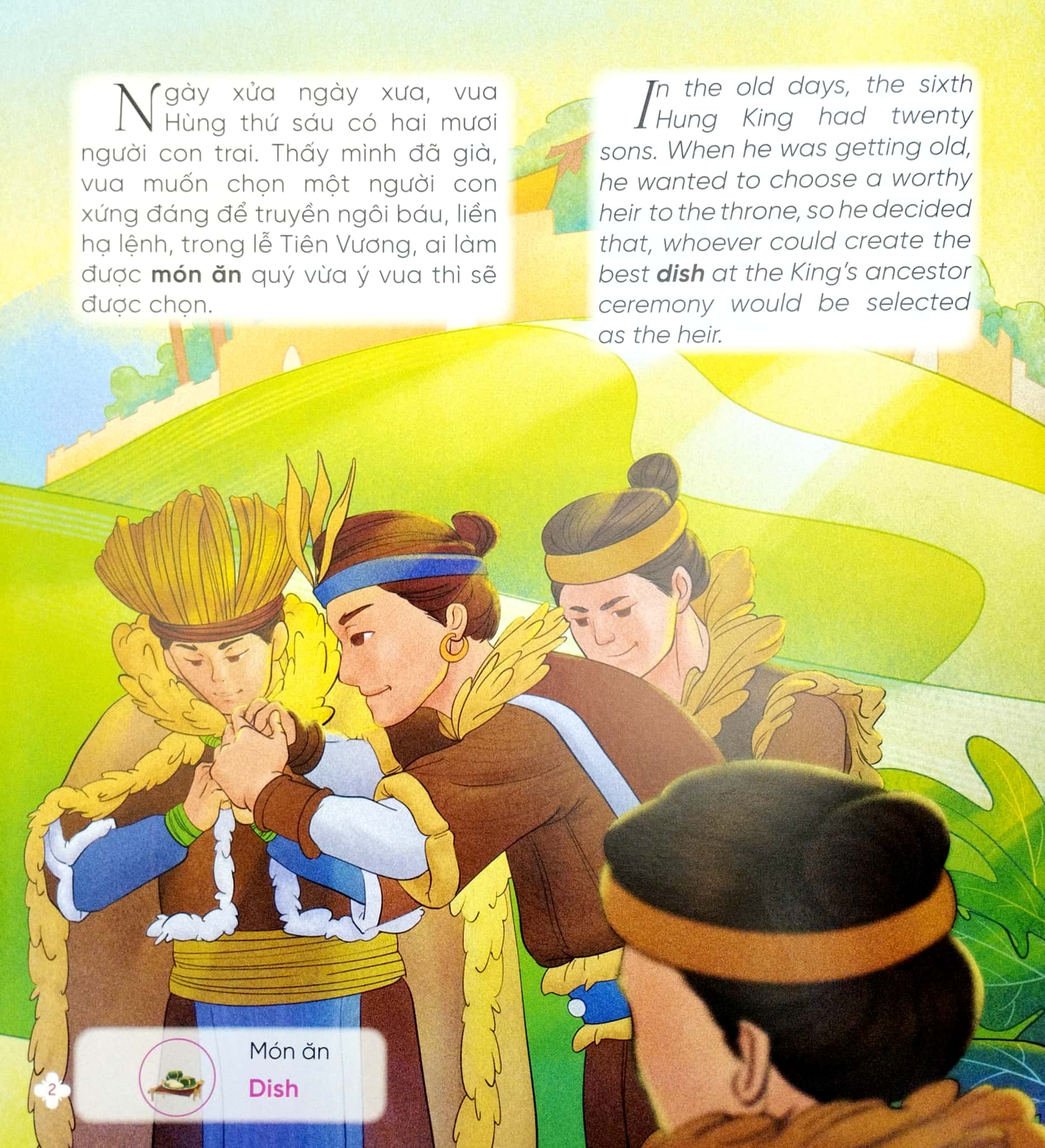 truyện cổ tích việt nam chọn lọc song ngữ việt-anh - xưa ơi là xưa - sọ dừa-bánh chưng bánh giầy-cậu bé tích chu