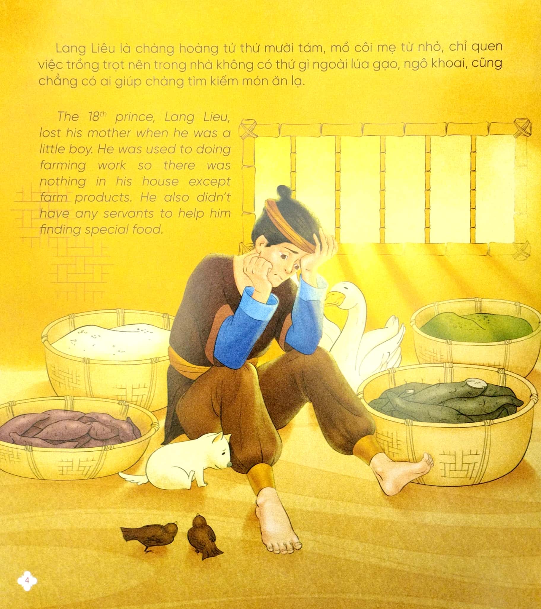 truyện cổ tích việt nam chọn lọc song ngữ việt-anh - xưa ơi là xưa - sọ dừa-bánh chưng bánh giầy-cậu bé tích chu