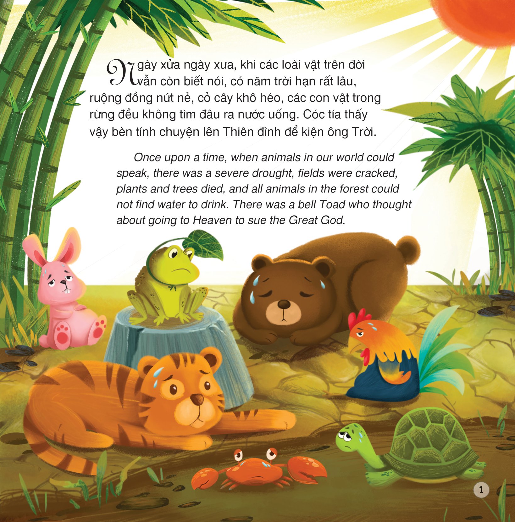 truyện cổ tích việt nam - cóc kiện trời (song ngữ việt - anh)