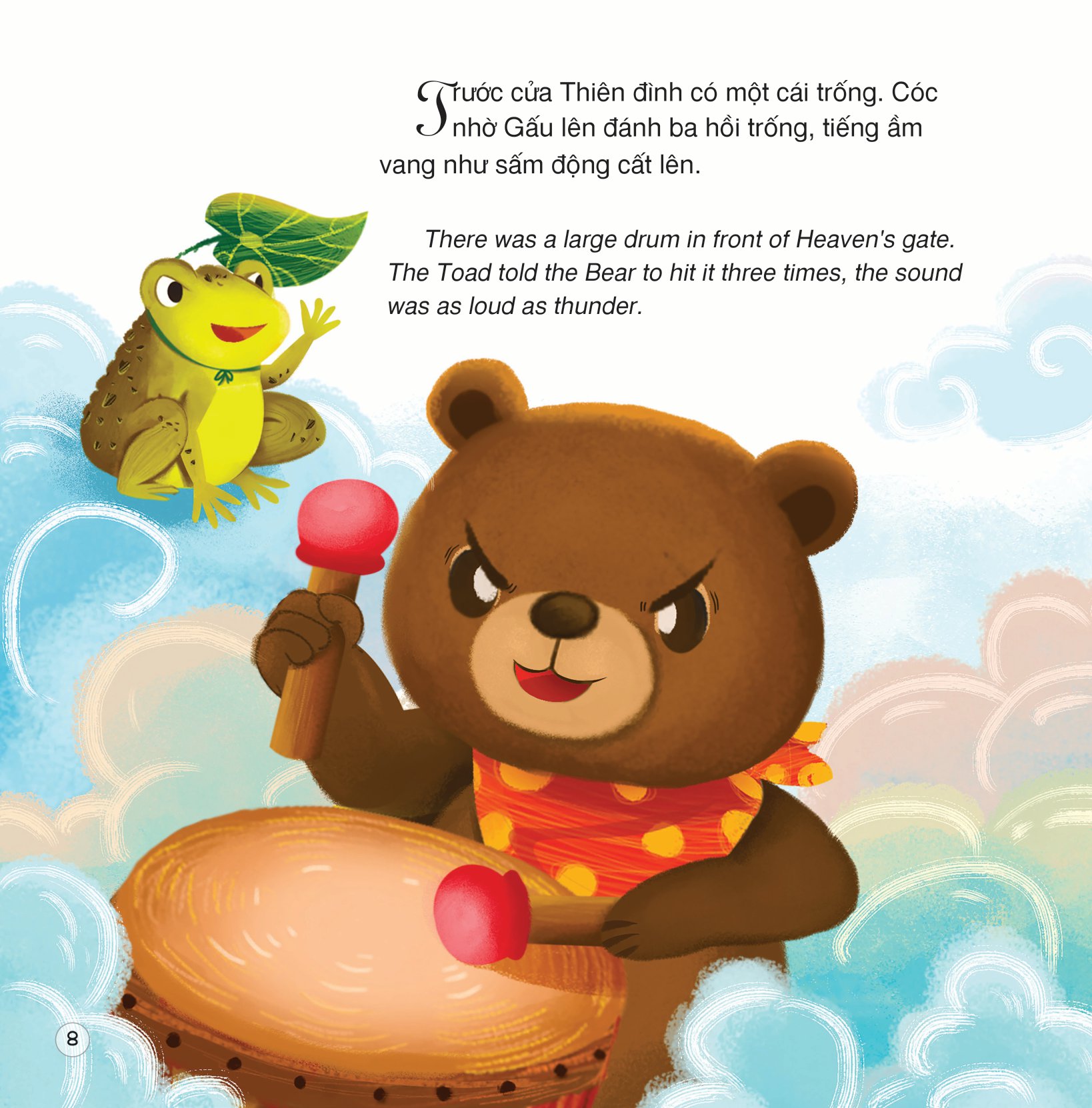 truyện cổ tích việt nam - cóc kiện trời (song ngữ việt - anh)