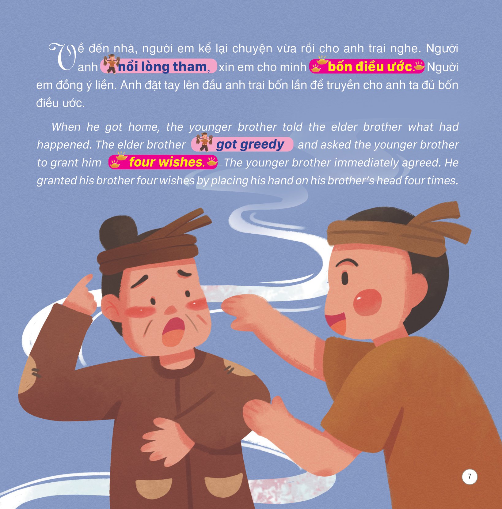 truyện cổ tích việt nam (song ngữ việt-anh) - bảy điều ước