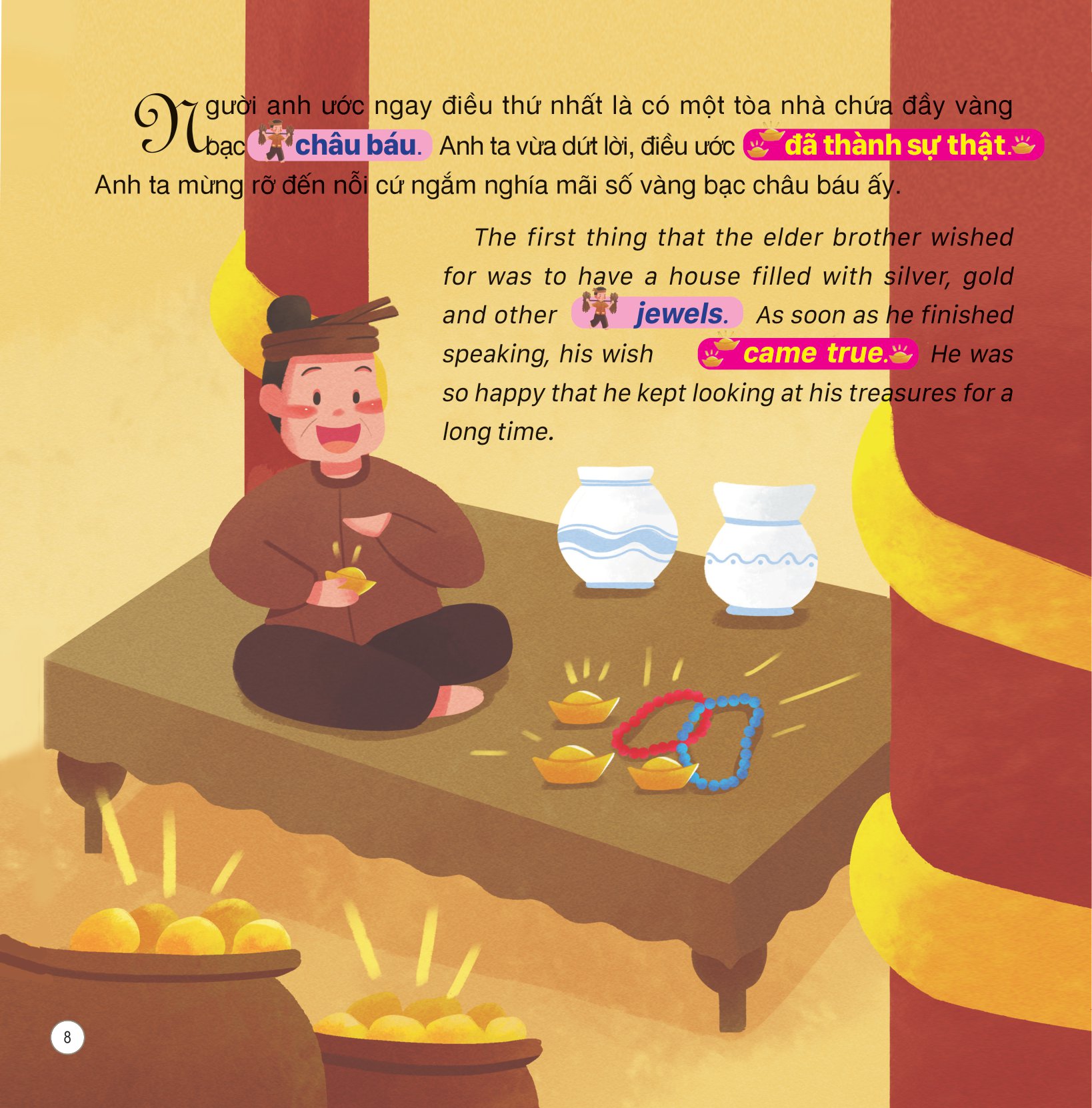 truyện cổ tích việt nam (song ngữ việt-anh) - bảy điều ước