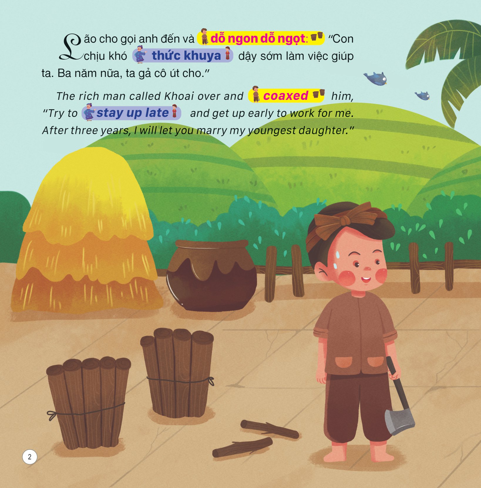 truyện cổ tích việt nam (song ngữ việt-anh) - cây tre trăm đốt