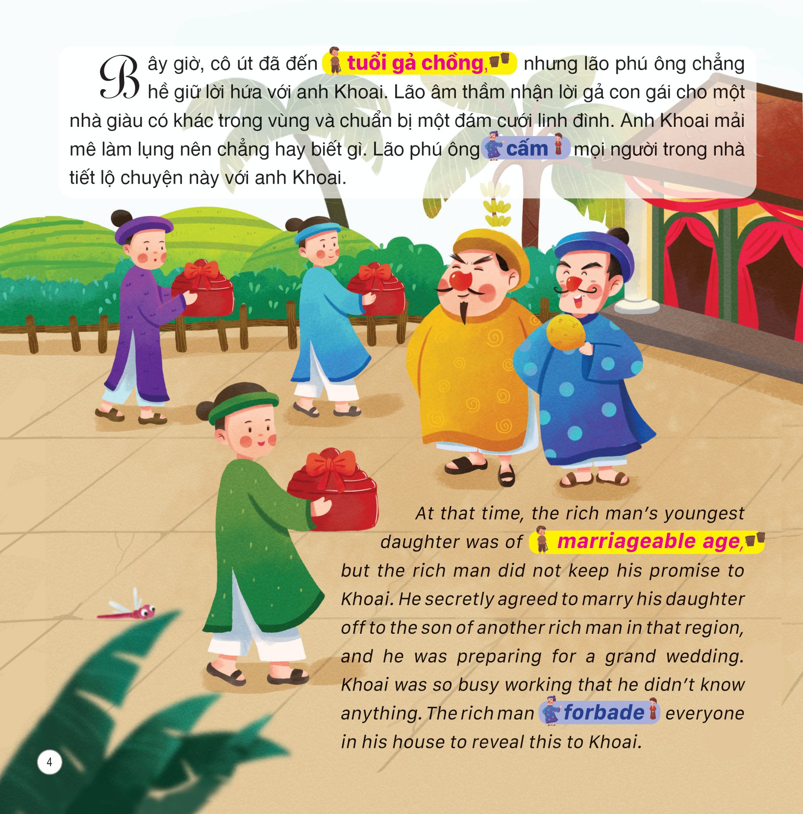 truyện cổ tích việt nam (song ngữ việt-anh) - cây tre trăm đốt