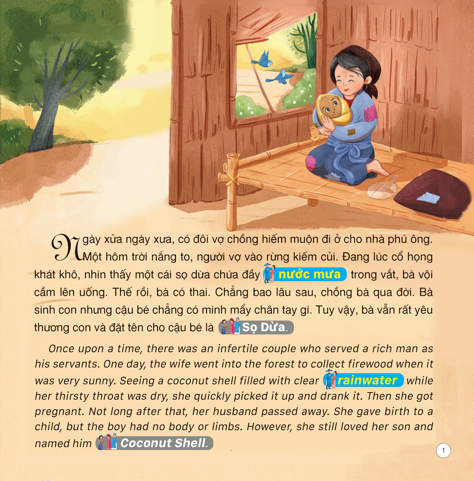 truyện cổ tích việt nam (song ngữ việt-anh) - sọ dừa