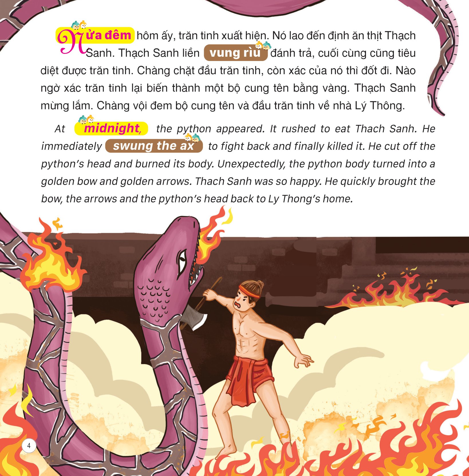 truyện cổ tích việt nam (song ngữ việt-anh) - thạch sanh