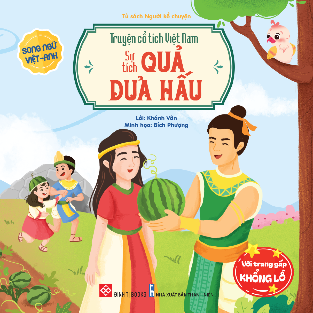 truyện cổ tích việt nam - sự tích quả dưa hấu - song ngữ việt-anh