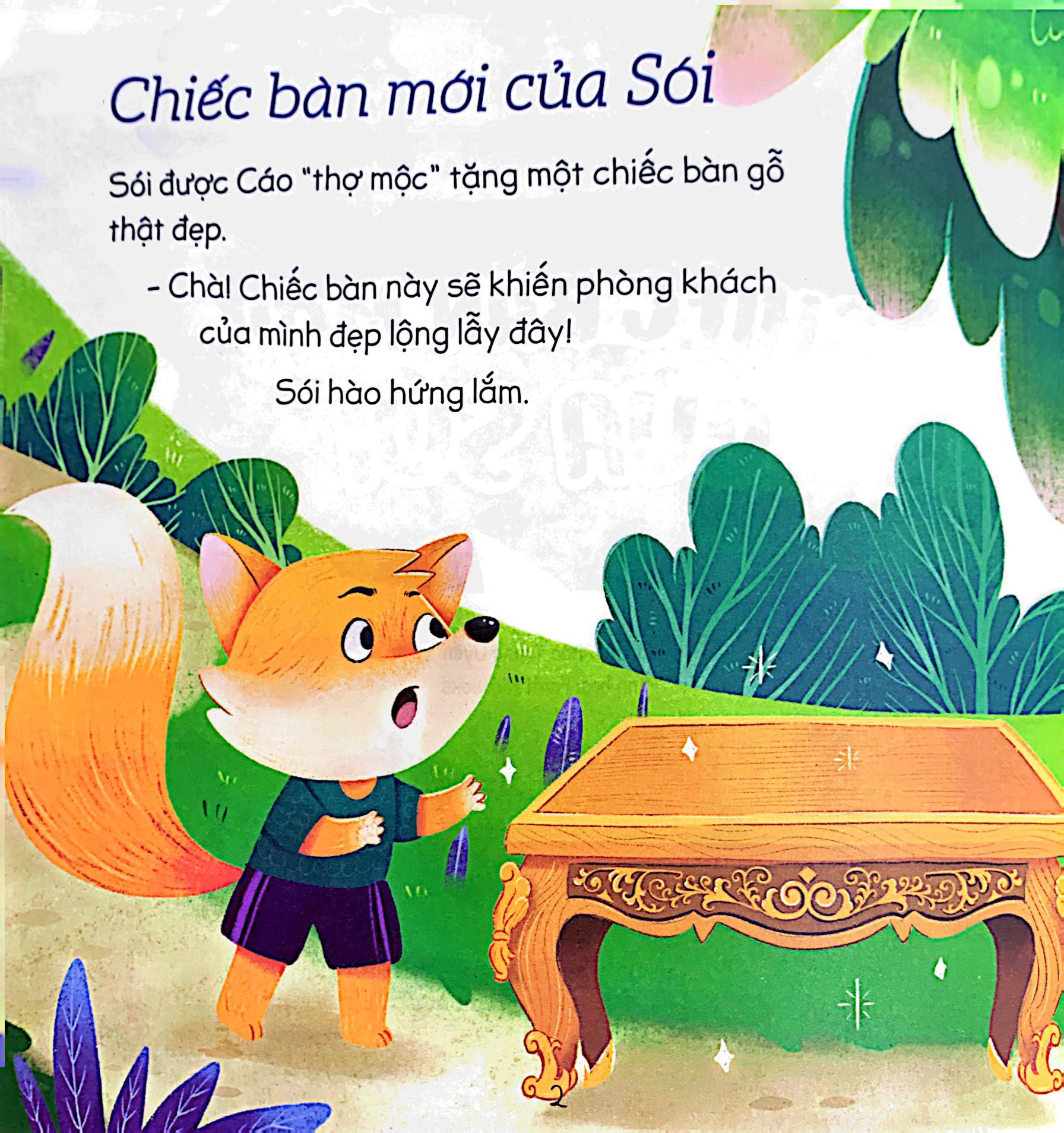 truyện đọc trước giờ ngủ - chiếc bàn mới của sói