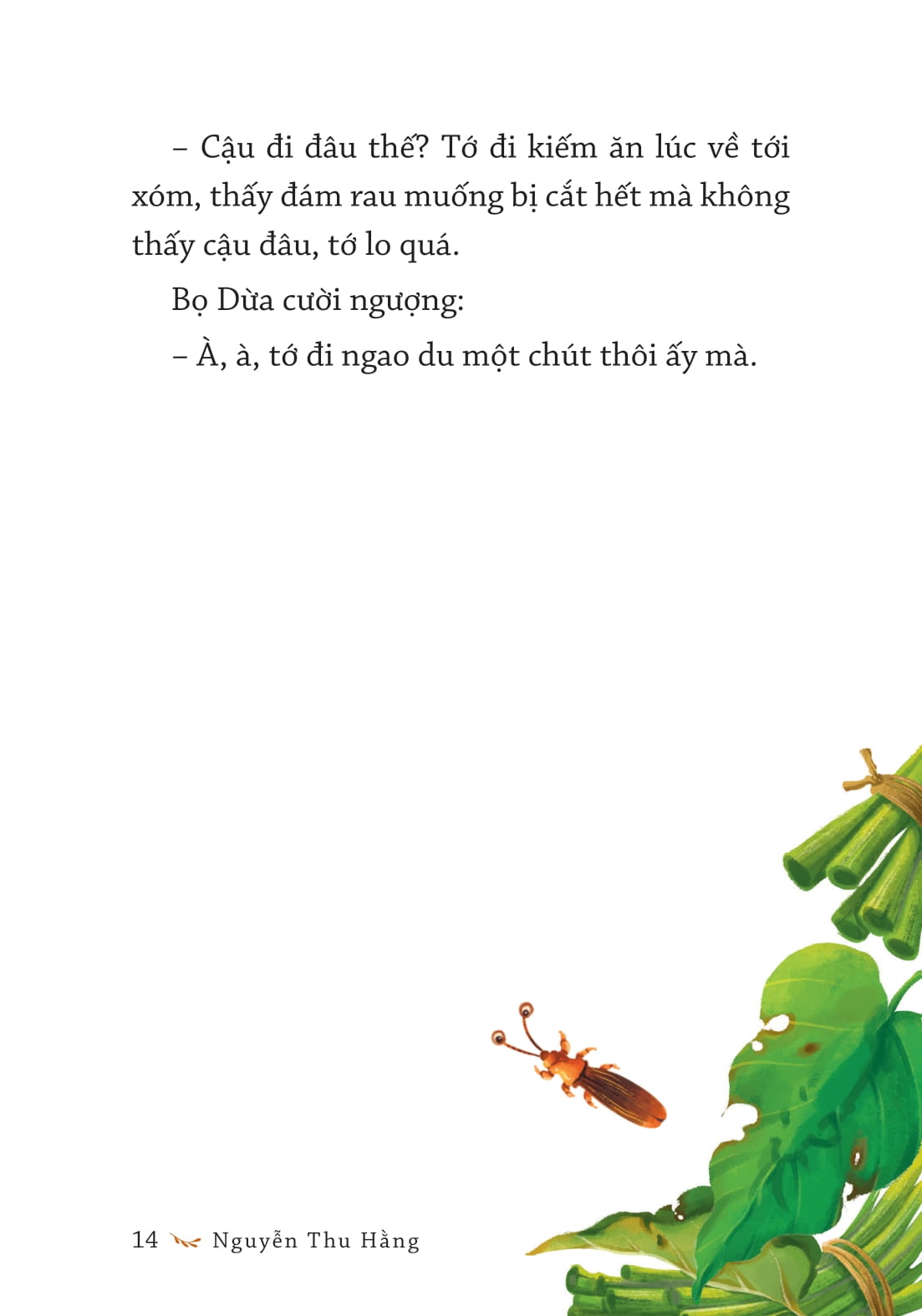 truyện đồng thoại - giúp em giỏi văn - trên mái nhà có cô xin tương