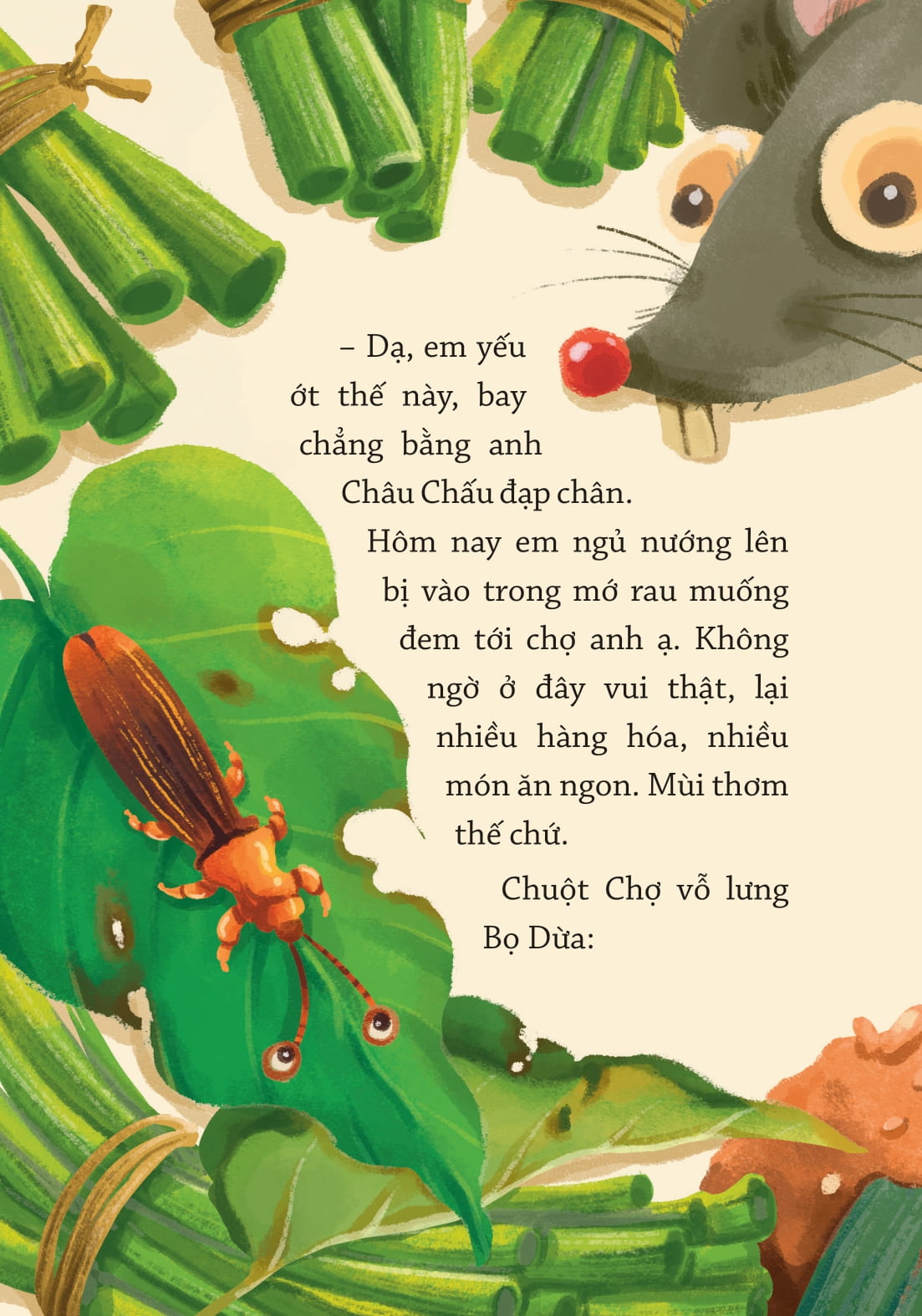 truyện đồng thoại - giúp em giỏi văn - trên mái nhà có cô xin tương