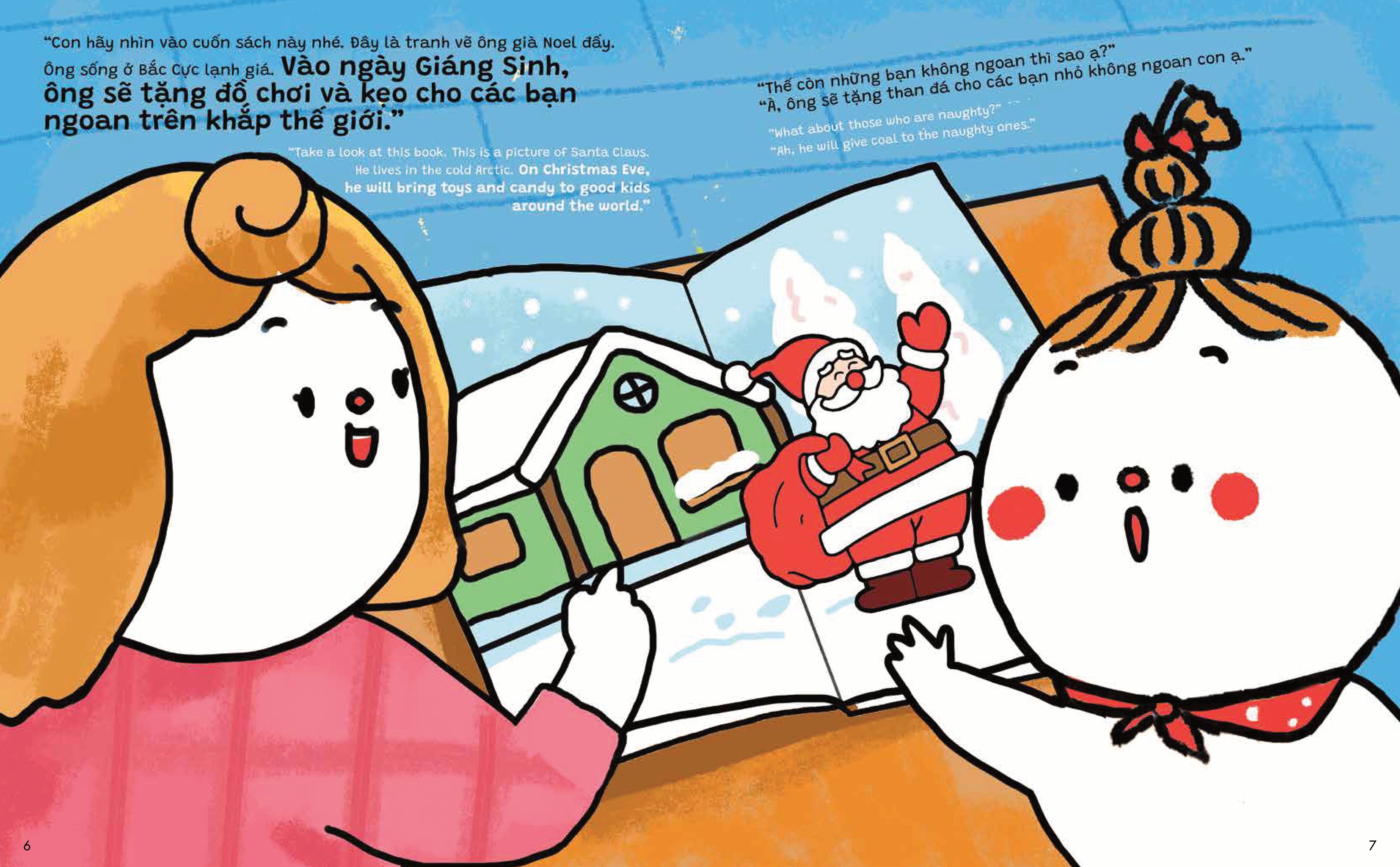 truyện ehon song ngữ việt-anh - miu bé nhỏ đón giáng sinh - thư gửi ông già noel