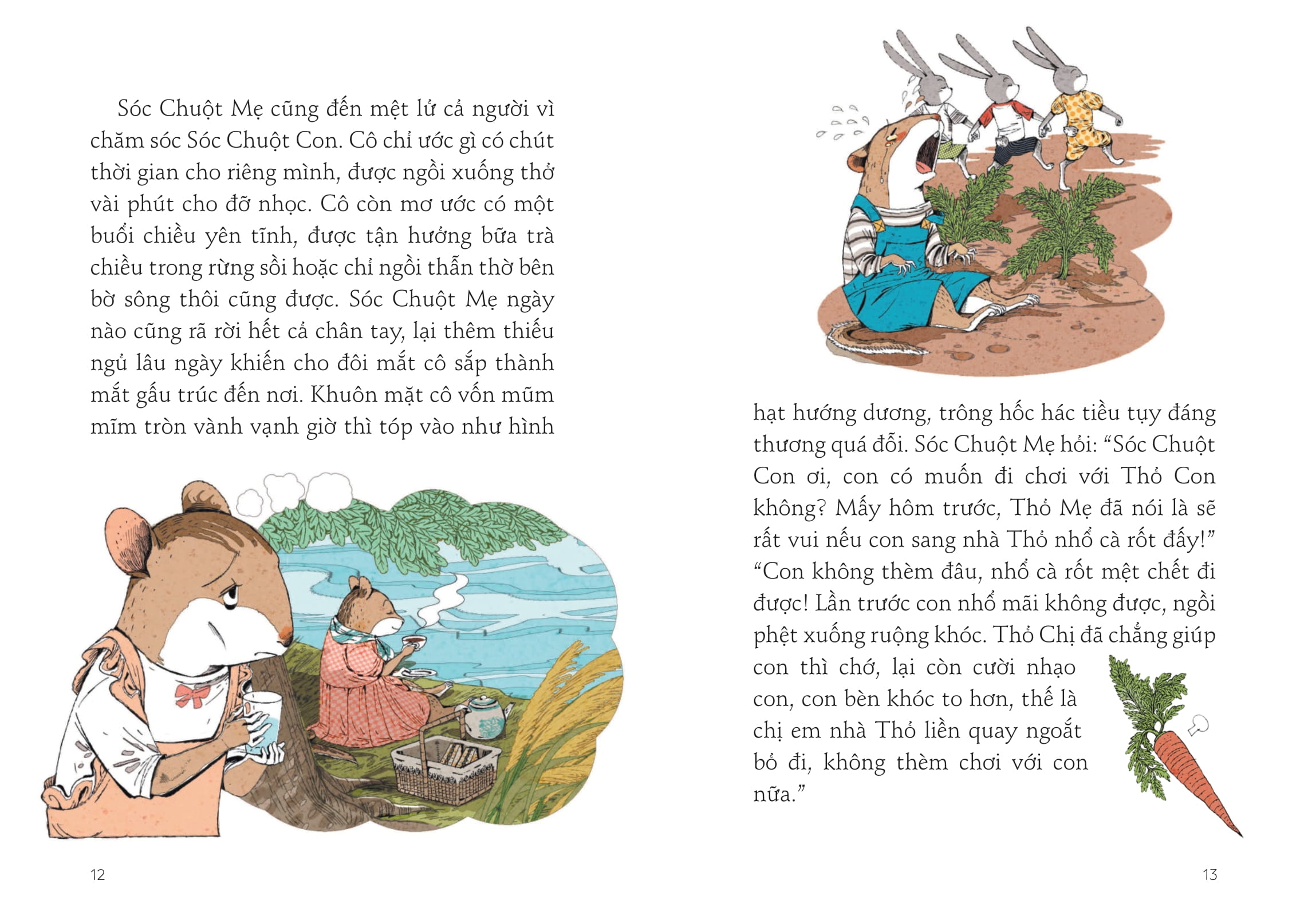 truyện hay dạy lòng tốt - sóc chuột hay khóc nhè