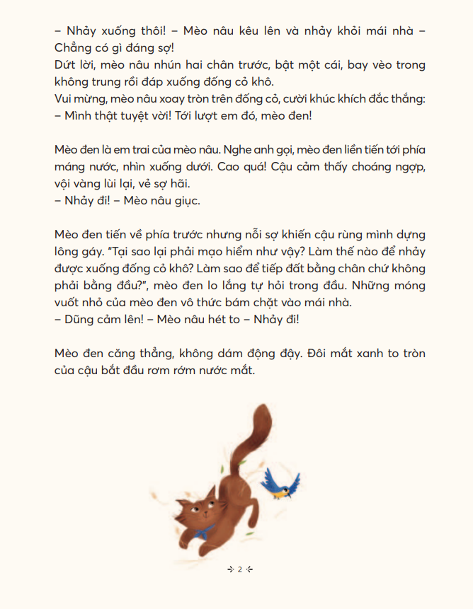 truyện hay giúp trẻ thông thái - mèo con dũng cảm