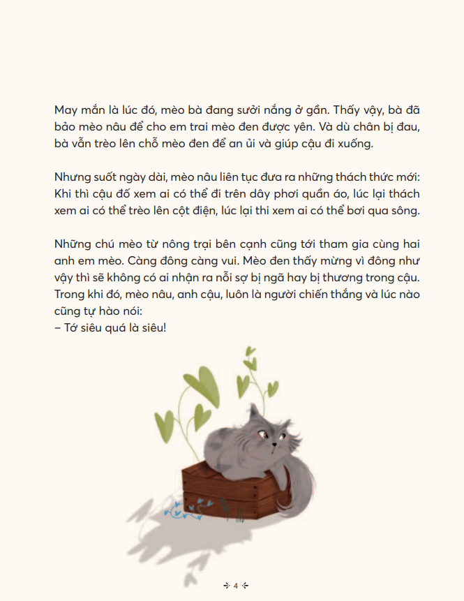 truyện hay giúp trẻ thông thái - mèo con dũng cảm