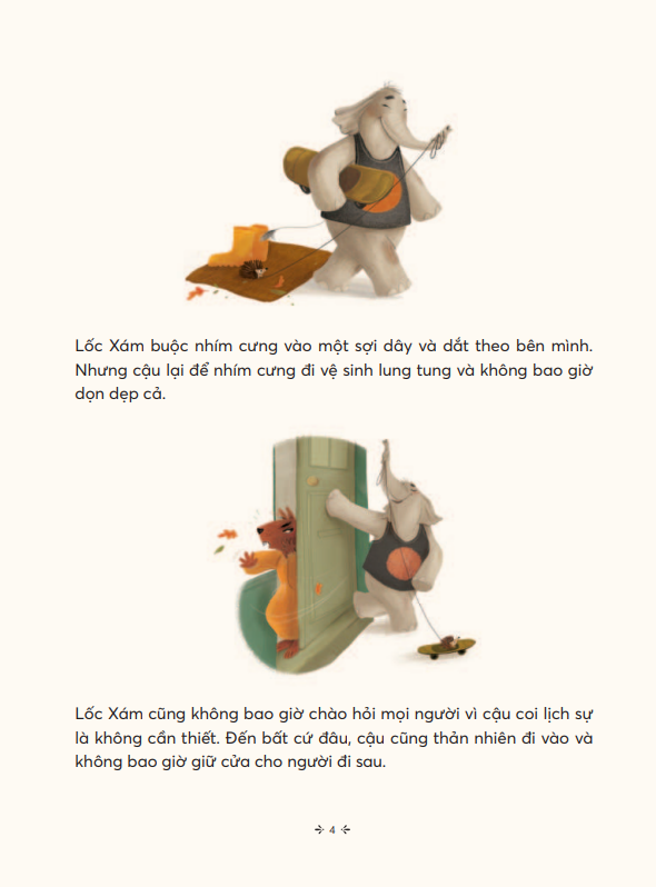 truyện hay giúp trẻ thông thái - voi con biết tôn trọng mọi người