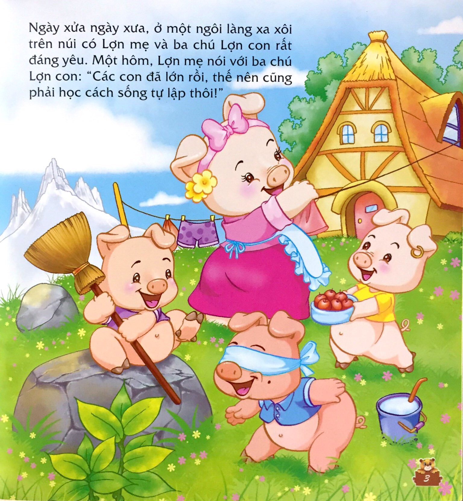 truyện kể cho bé trước giờ đi ngủ - ngày xửa ngày xưa: ba chú lợn con