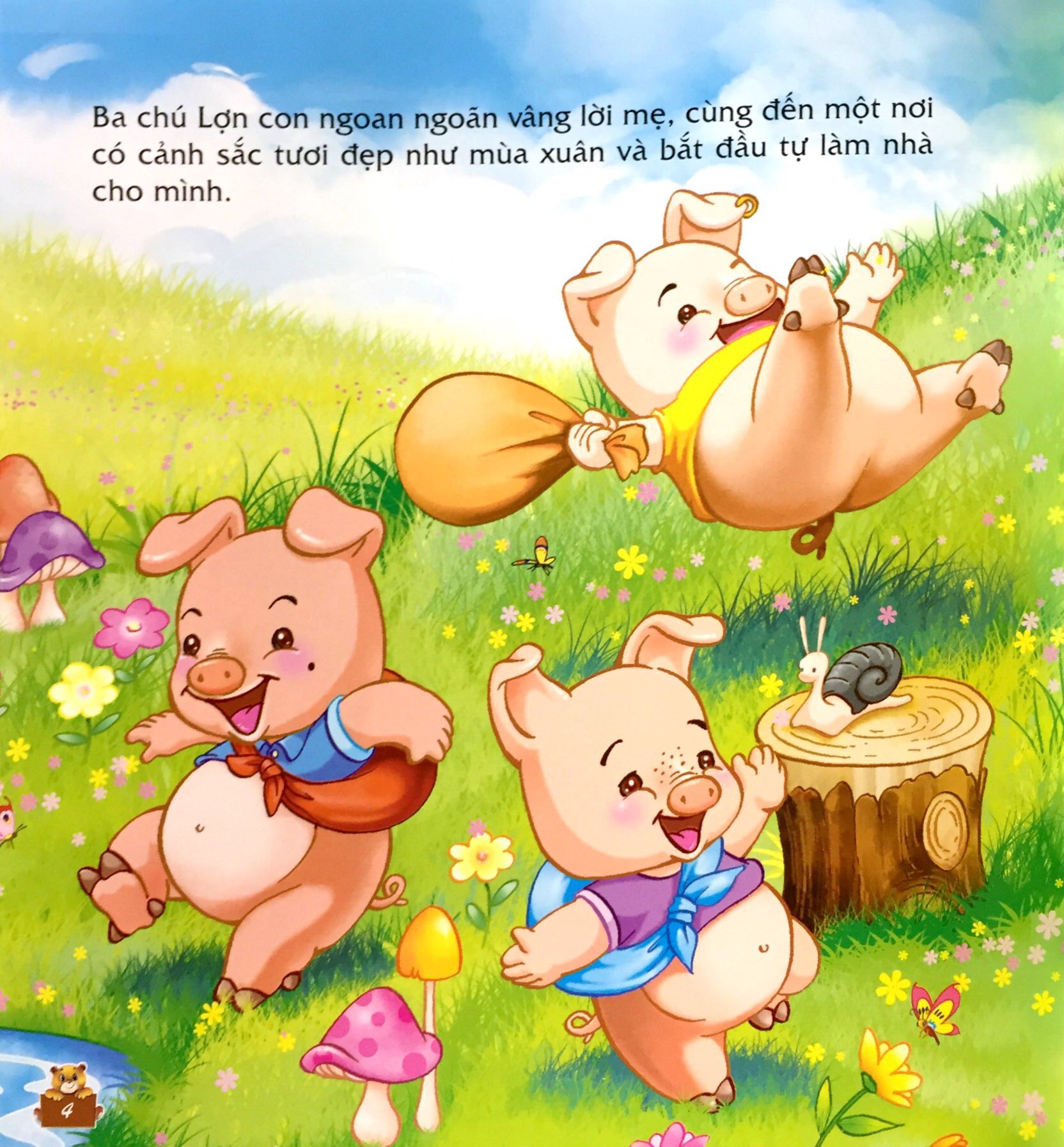 truyện kể cho bé trước giờ đi ngủ - ngày xửa ngày xưa: ba chú lợn con