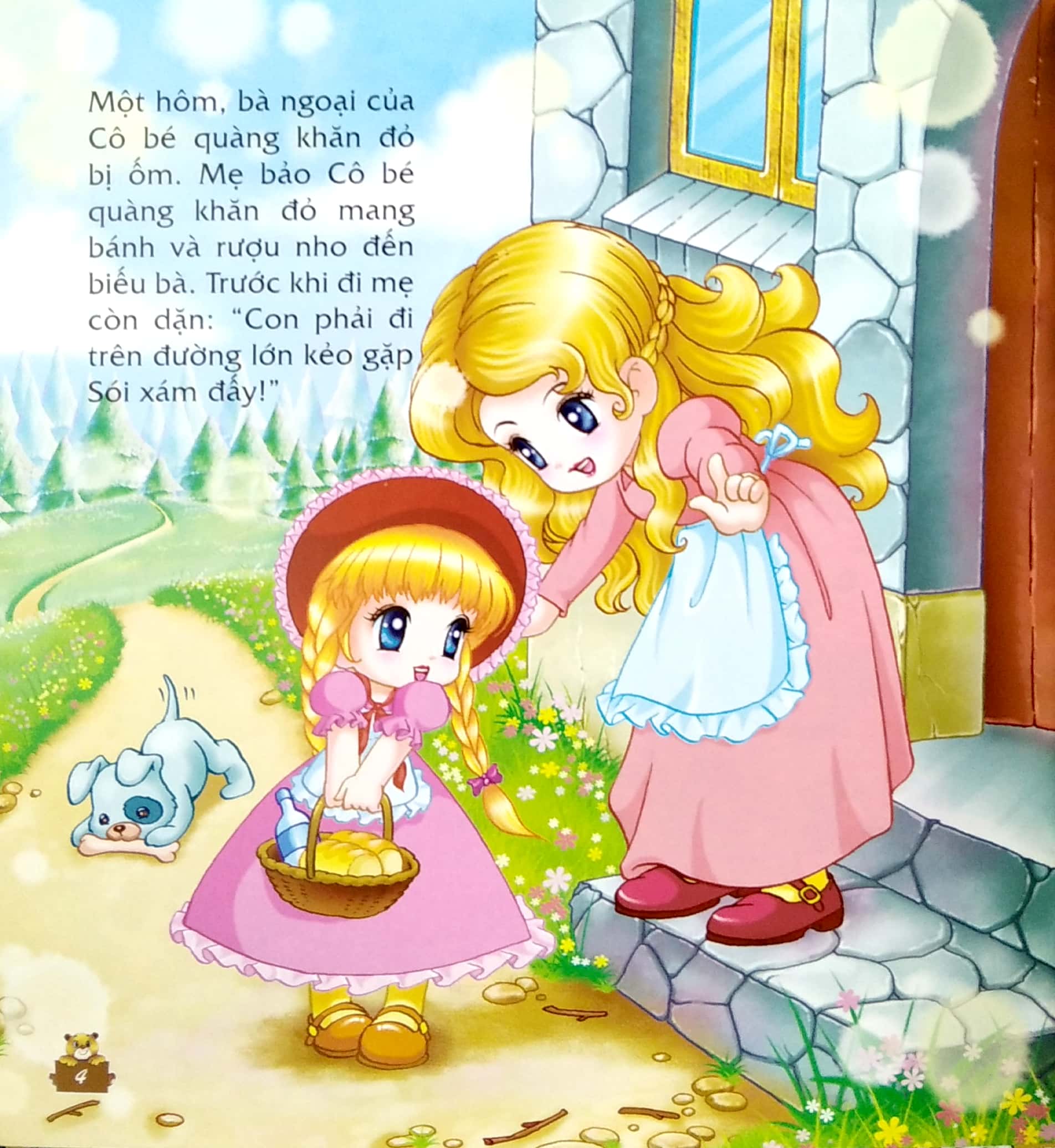 truyện kể cho bé trước giờ đi ngủ - ngày xửa ngày xưa: cô bé quàng khăn đỏ