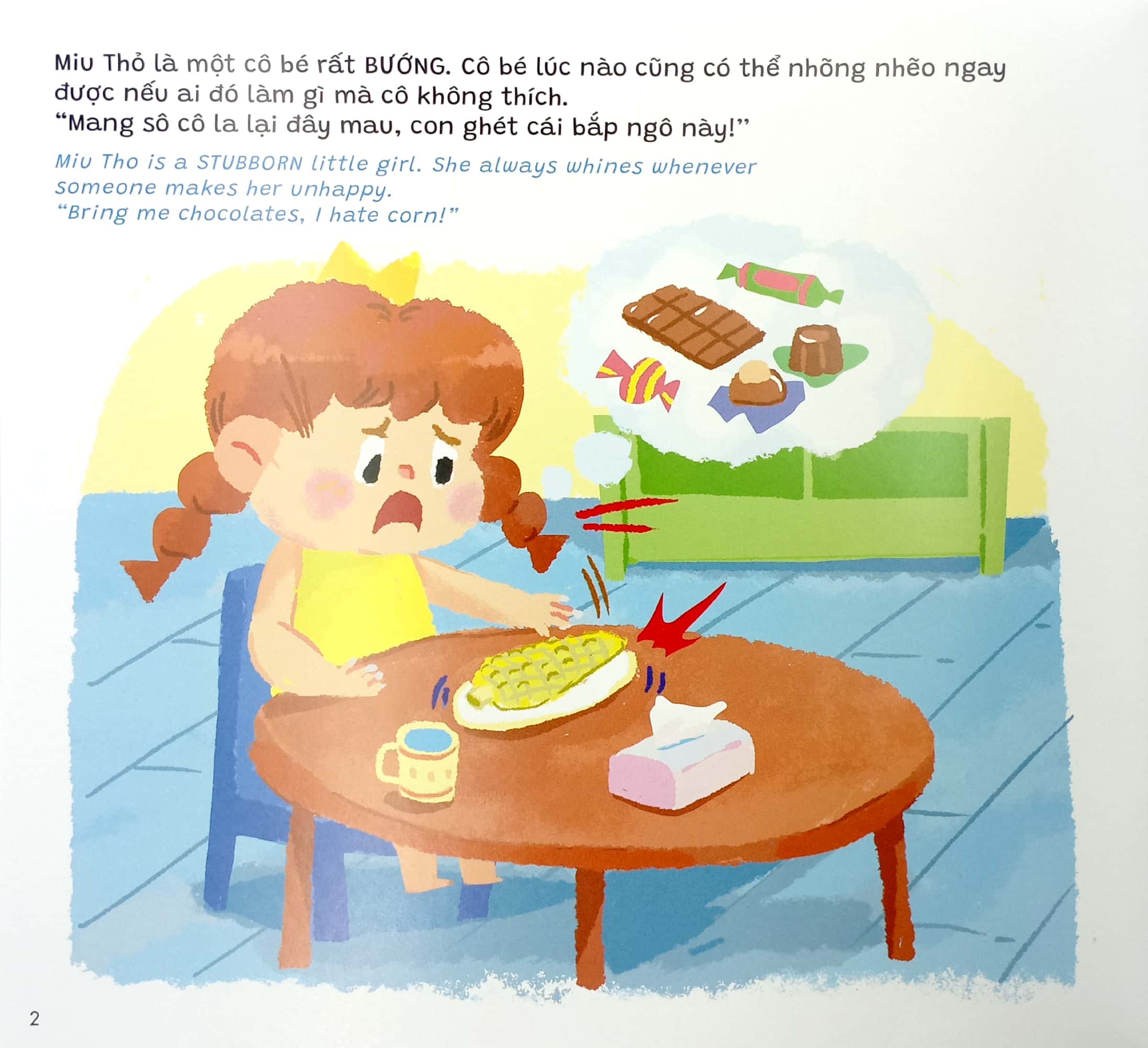 truyện kể cho miu hiểu chuyện - con ghét cắt móng chân, móng tay (song ngữ việt-anh)