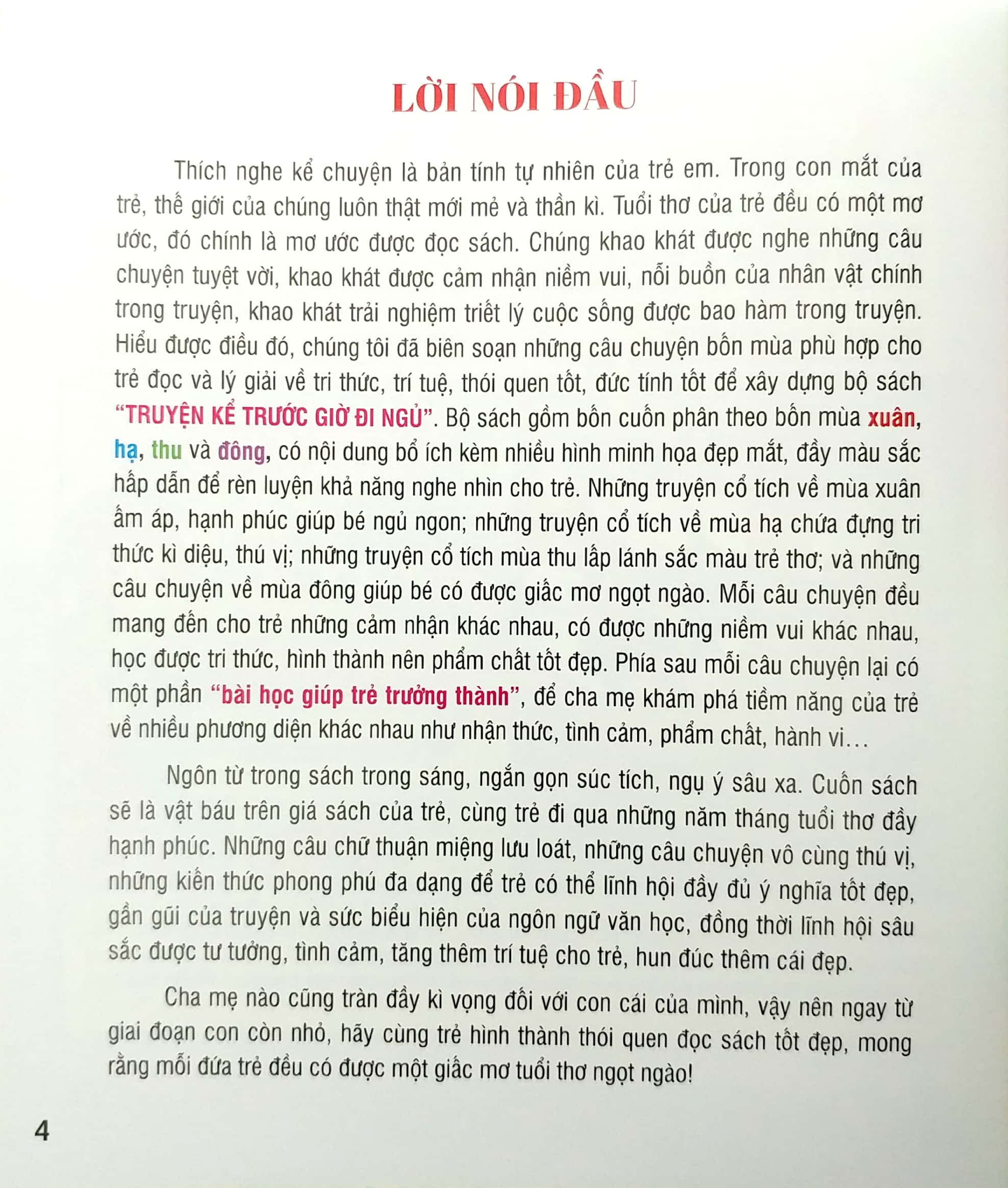 truyện kể trước giờ đi ngủ - mùa thu (tái bản)