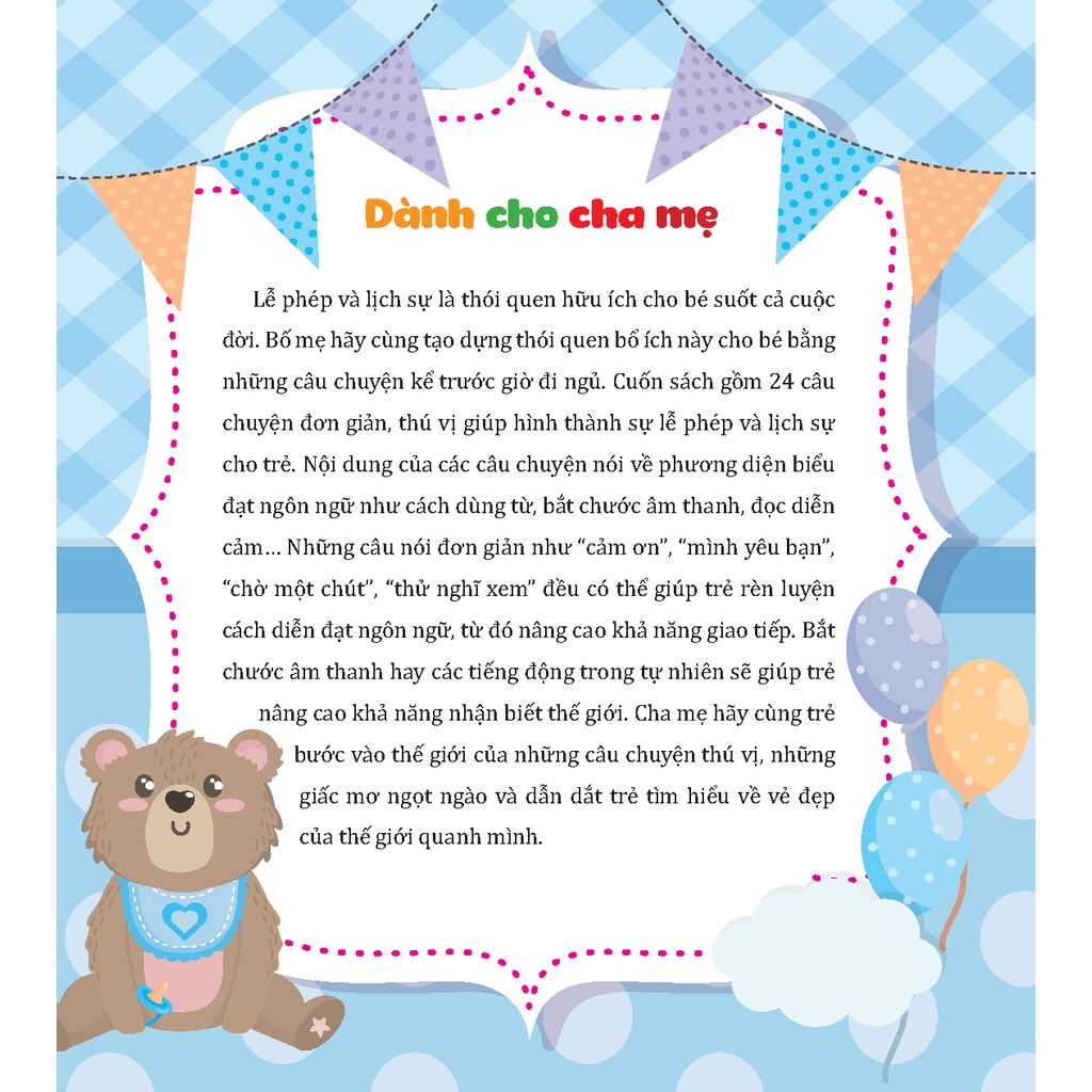 truyện kể trước khi ngủ - lễ phép và lịch sự (tái bản)