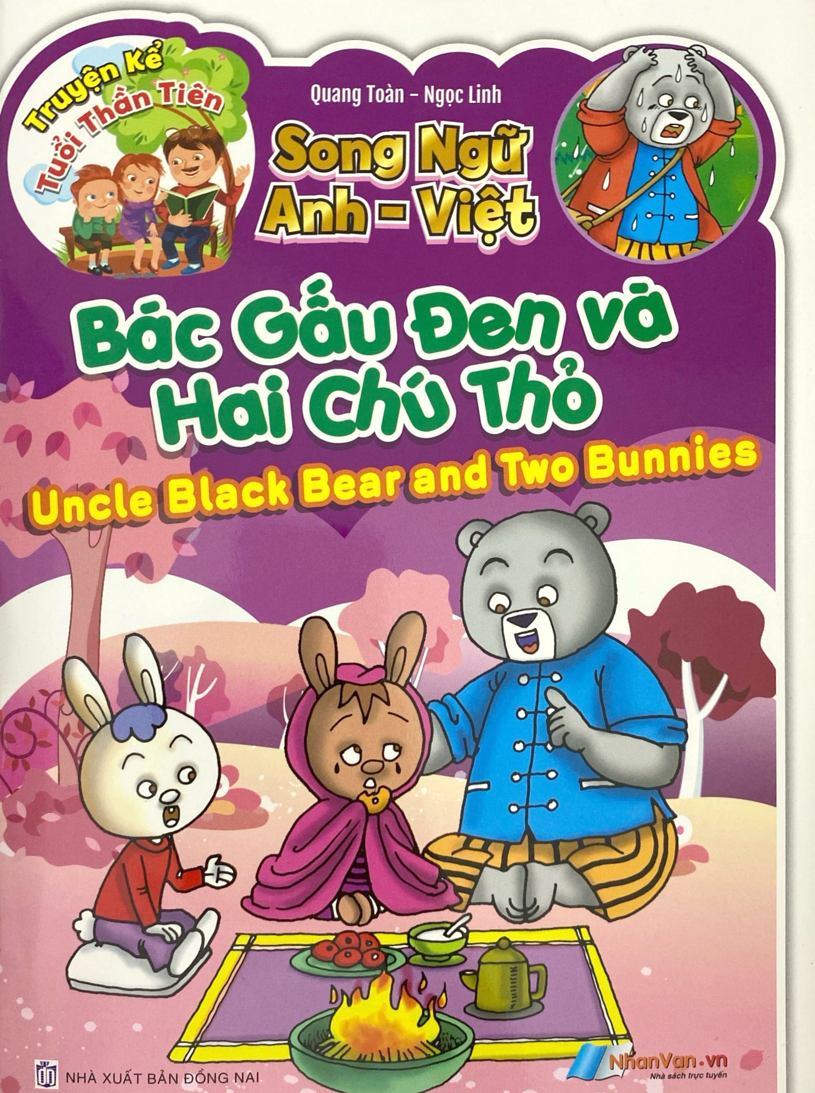 truyện kể tuổi thần tiên - song ngữ anh việt - bác gấu đen và hai chú thỏ