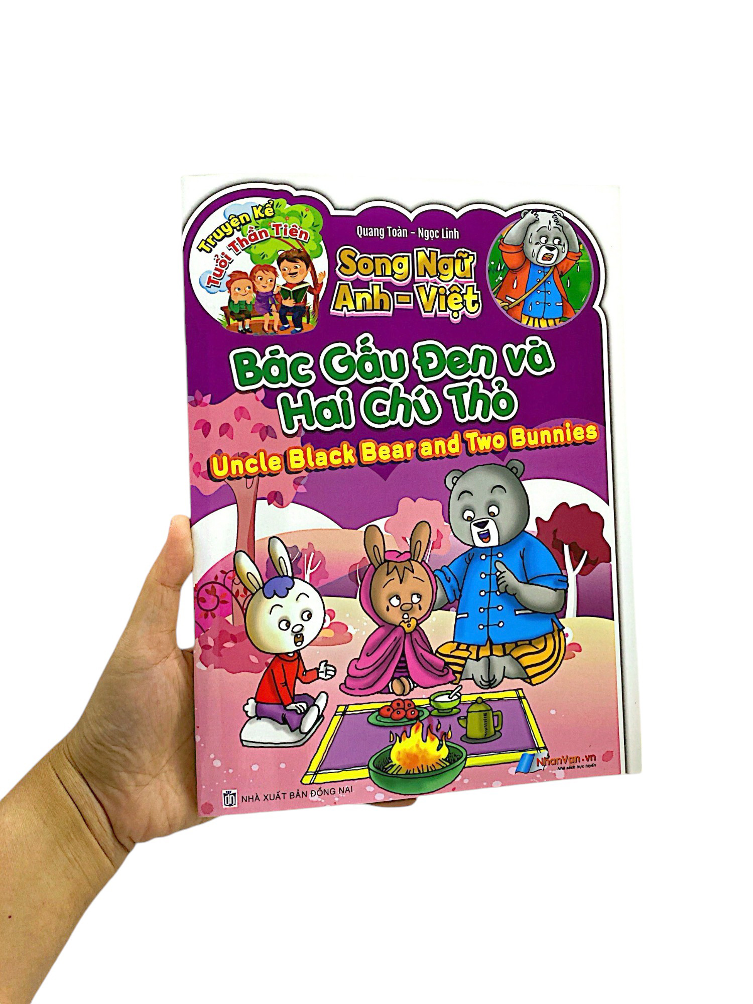 truyện kể tuổi thần tiên - song ngữ anh việt - bác gấu đen và hai chú thỏ