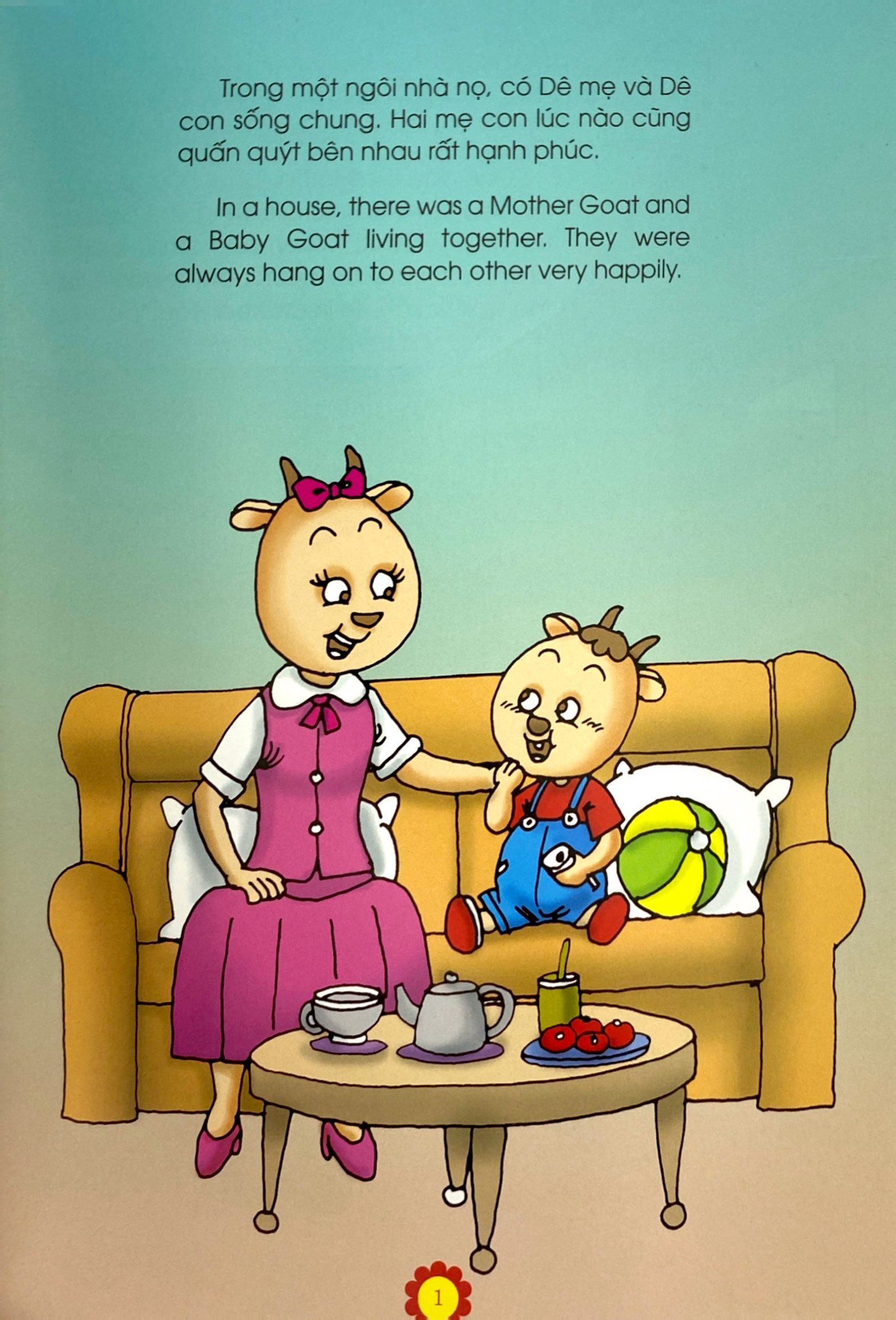 truyện kể tuổi thần tiên - song ngữ anh việt - dê con nhanh trí