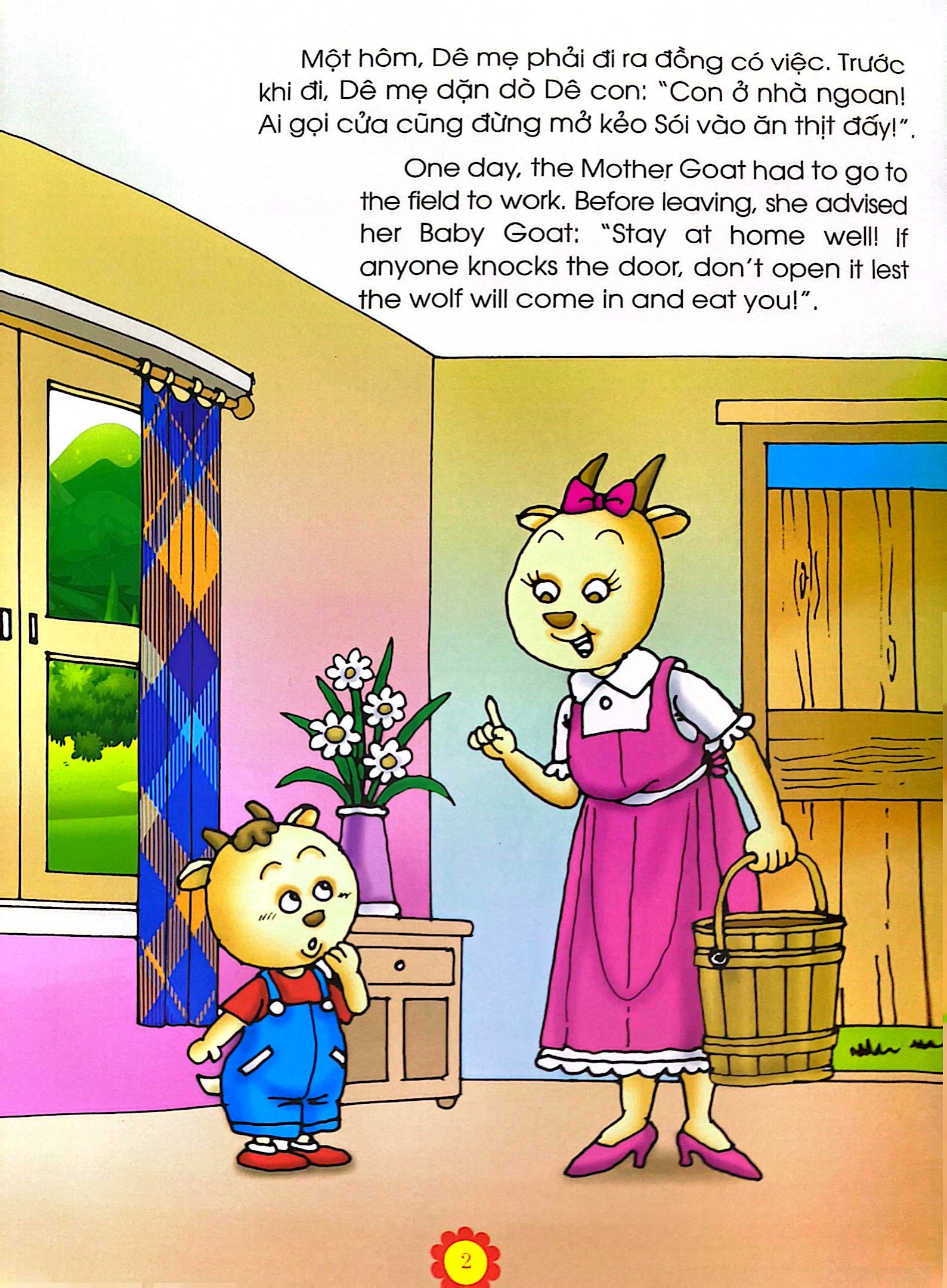 truyện kể tuổi thần tiên - song ngữ anh việt - dê con nhanh trí