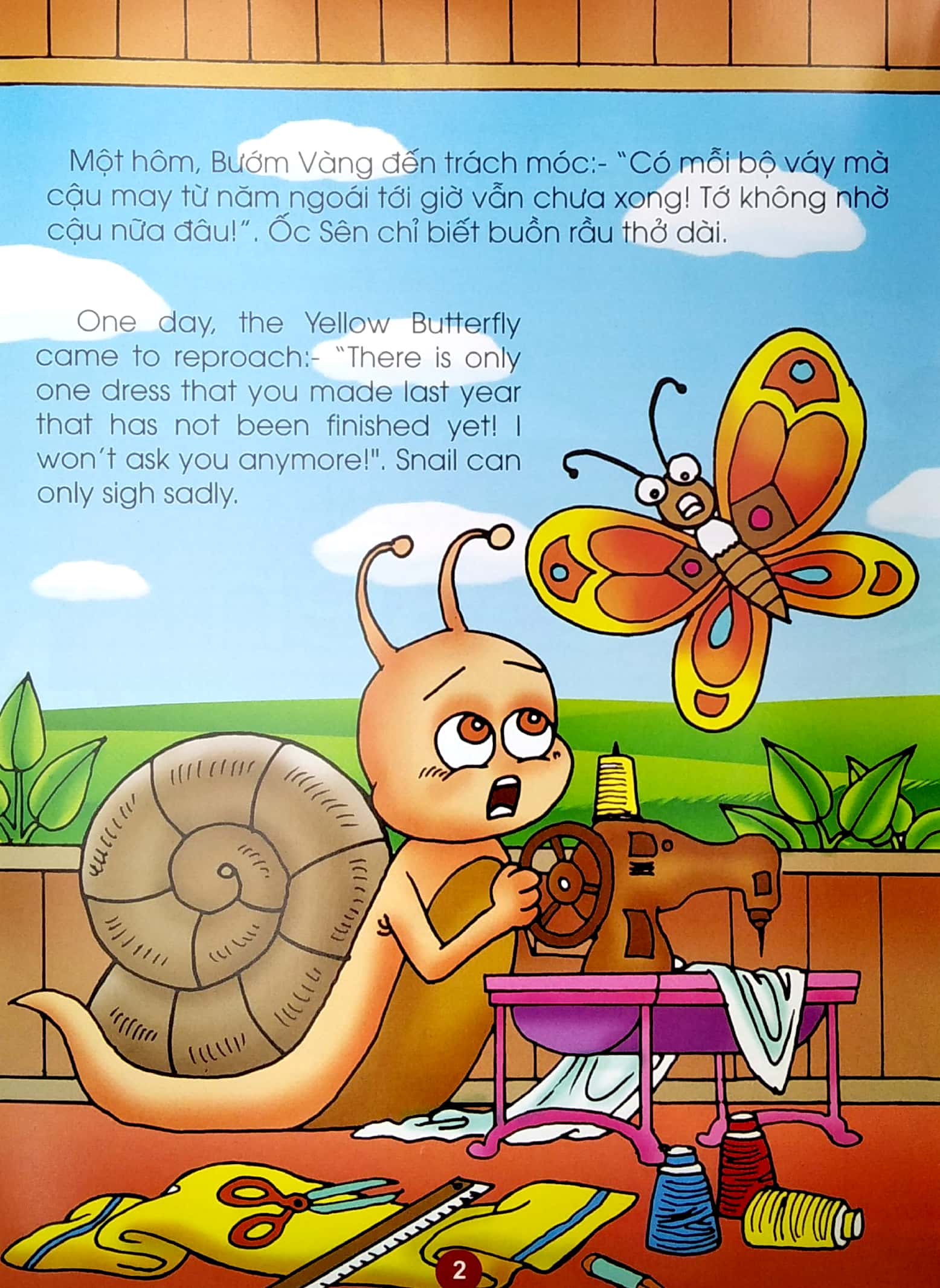 truyện kể tuổi thần tiên - song ngữ anh việt - hoạ sĩ ốc sên