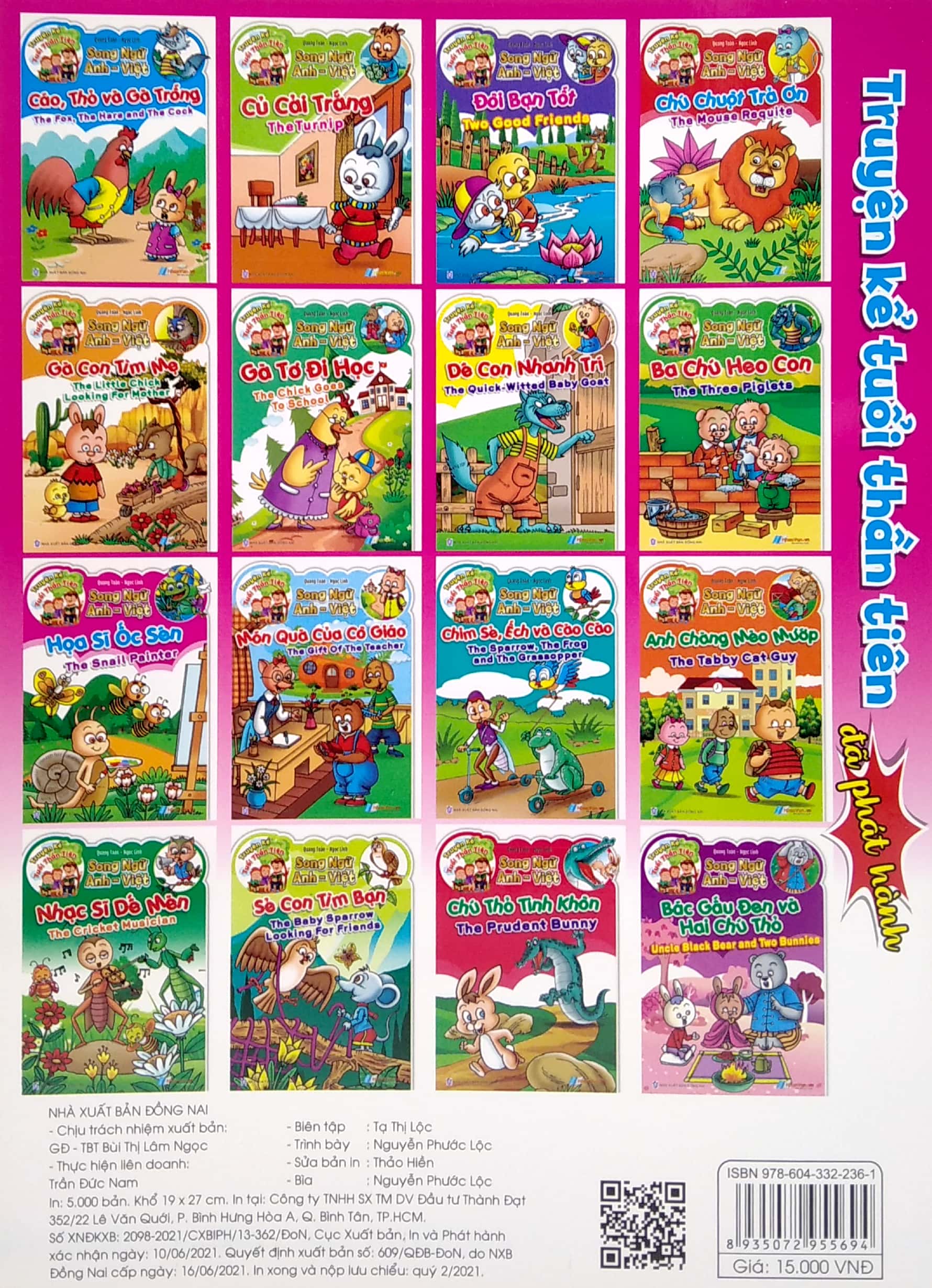 truyện kể tuổi thần tiên - song ngữ anh việt - hoạ sĩ ốc sên