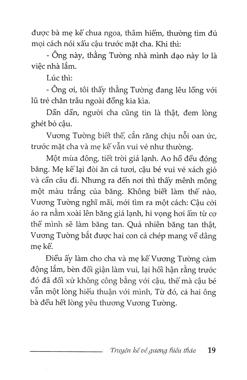 truyện kể về gương hiếu thảo