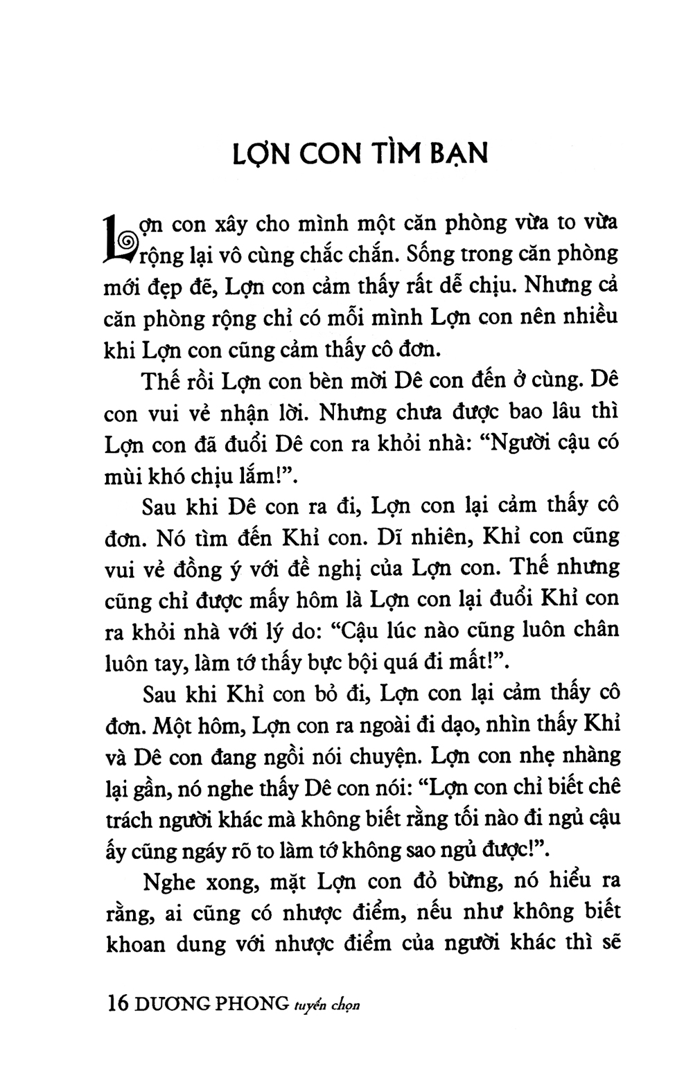 truyện kể về lòng bao dung