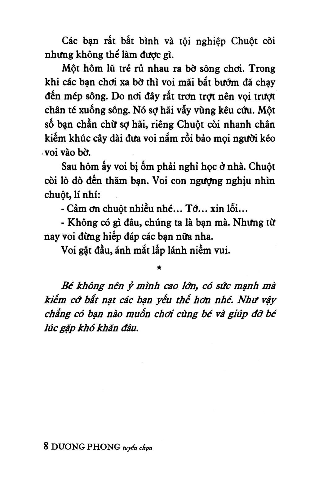 truyện kể về lòng bao dung