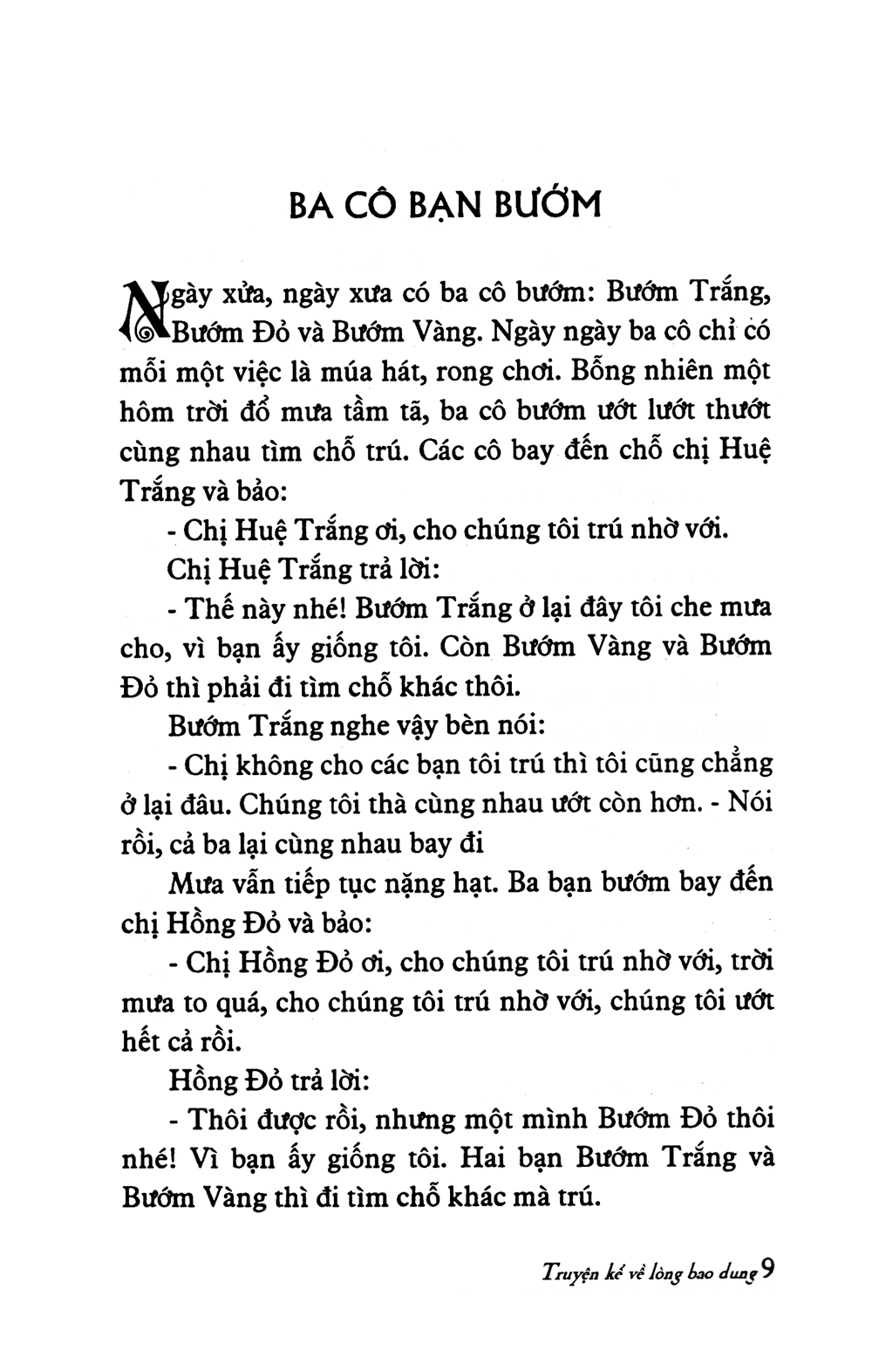 truyện kể về lòng bao dung