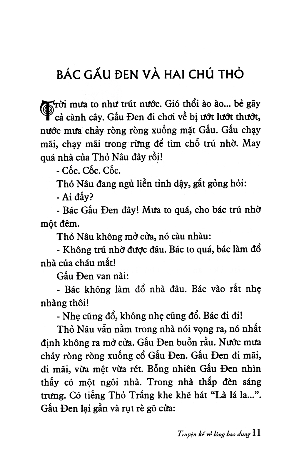 truyện kể về lòng bao dung