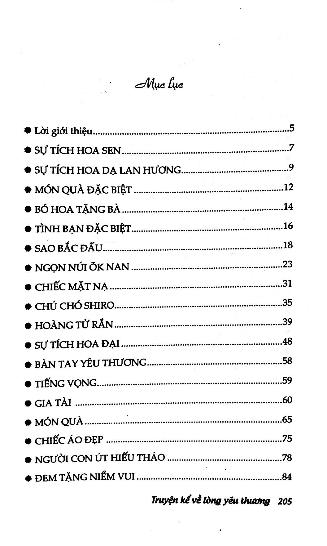 truyện kể về lòng yêu thương (tái bản)