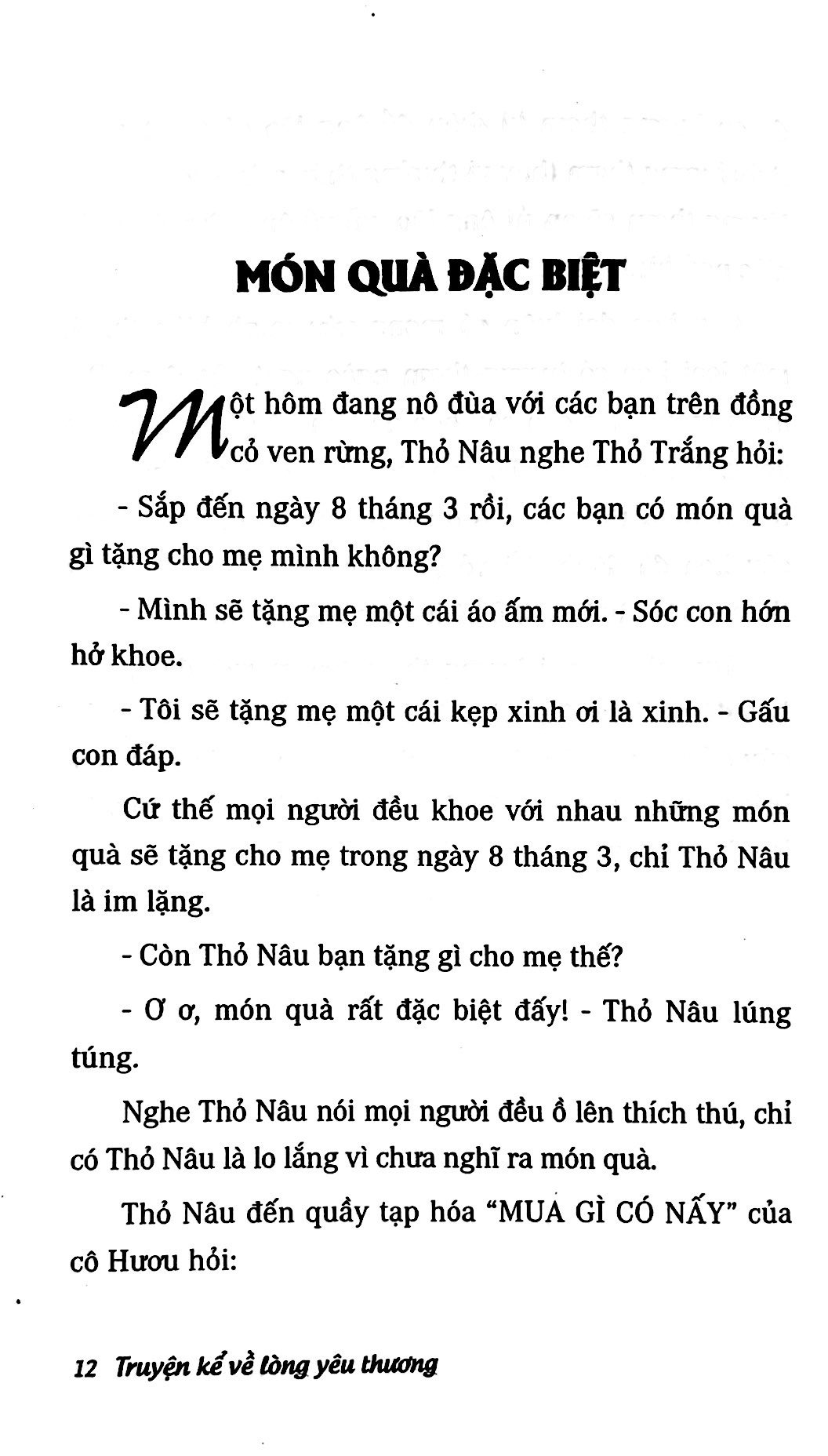 truyện kể về lòng yêu thương (tái bản)