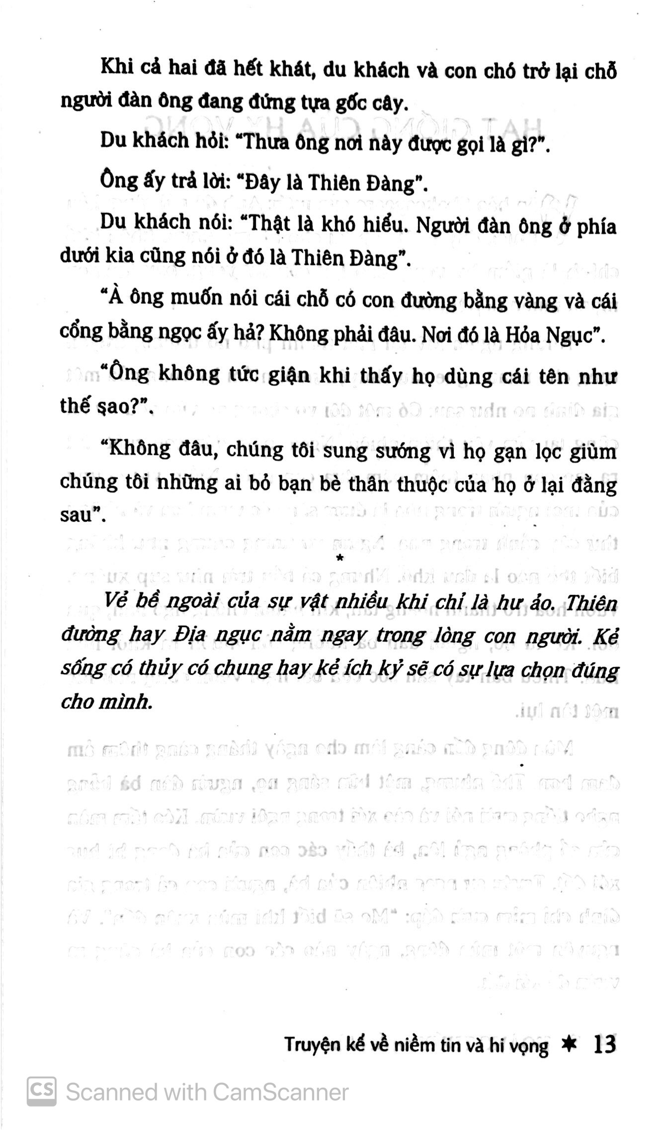 truyện kể về niềm tin và hi vọng (tái bản 2019)