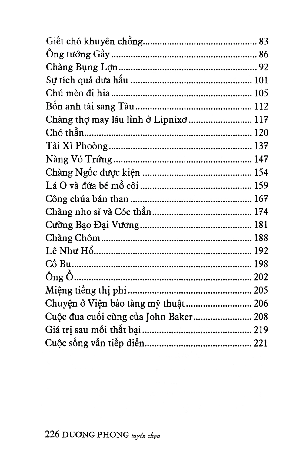 truyện kể về tinh thần lạc quan