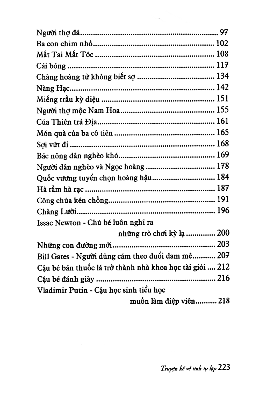 truyện kể về tính tự lập (tái bản 2019)