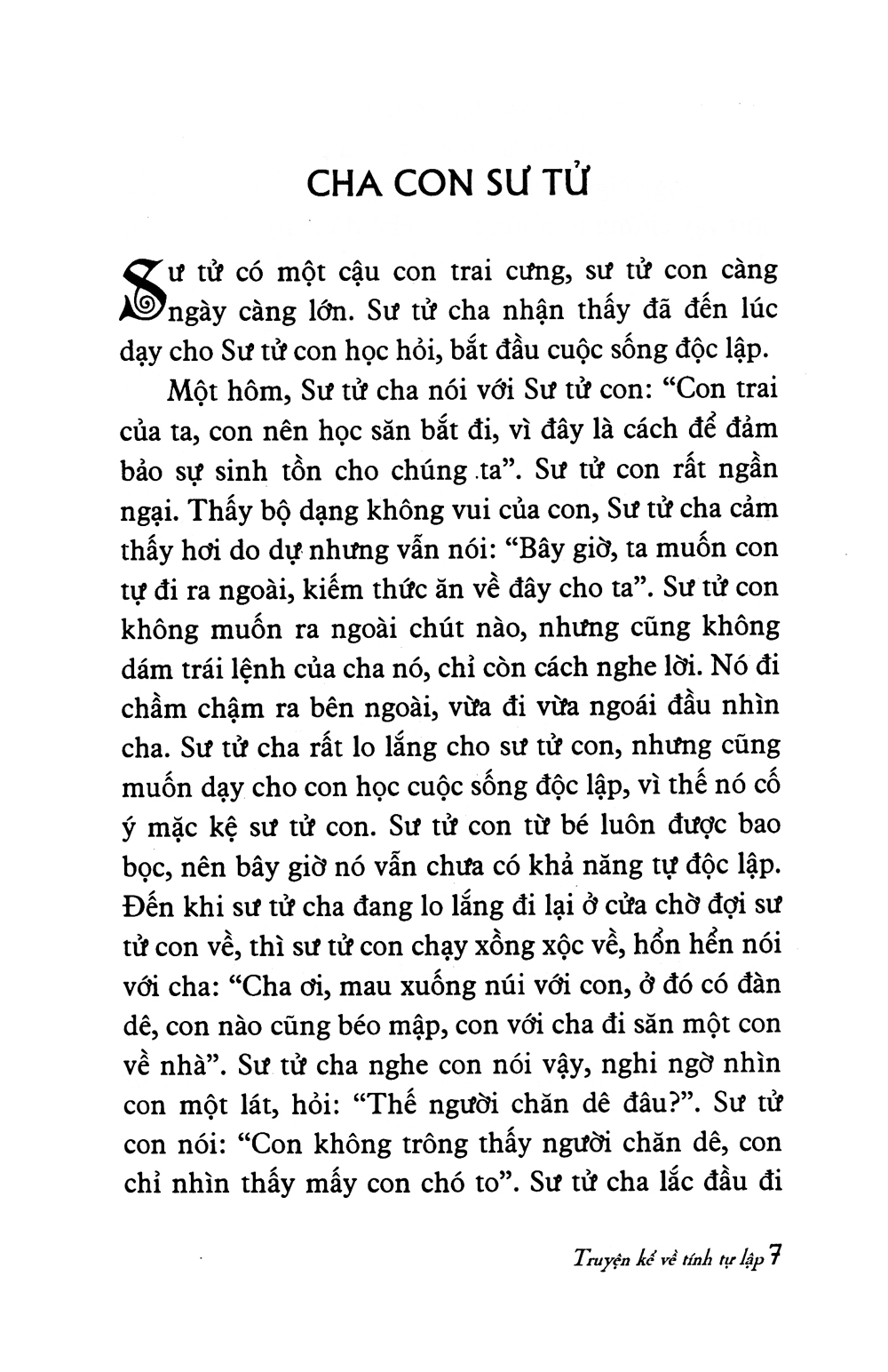 truyện kể về tính tự lập (tái bản 2019)