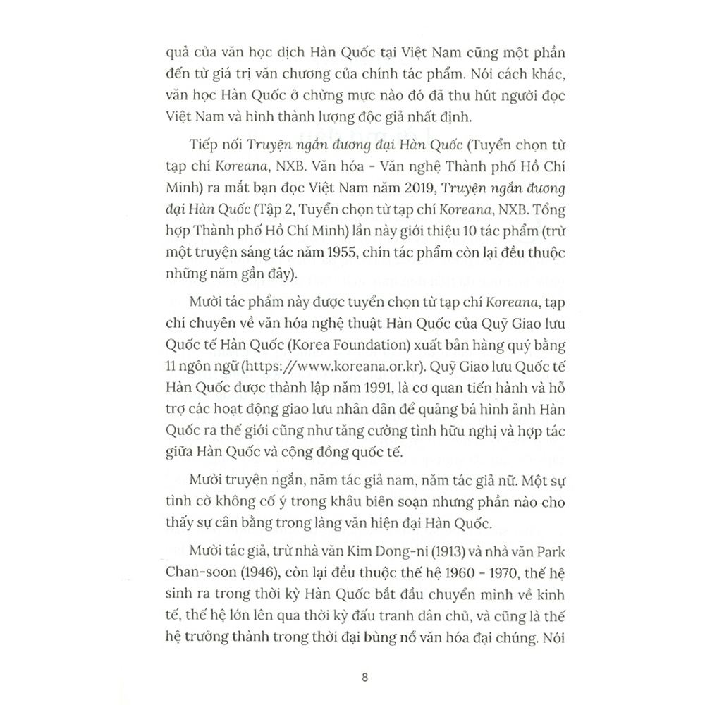 truyện ngắn đương đại hàn quốc - tập 2