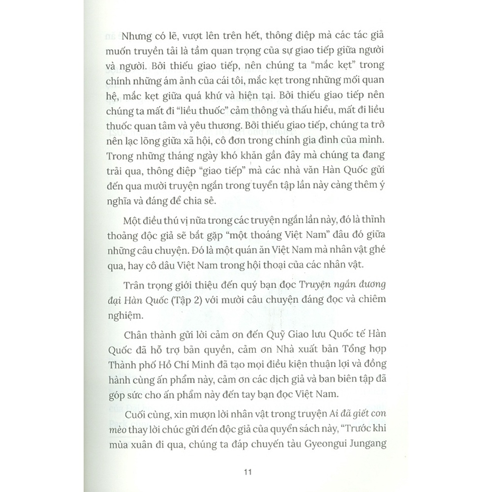 truyện ngắn đương đại hàn quốc - tập 2